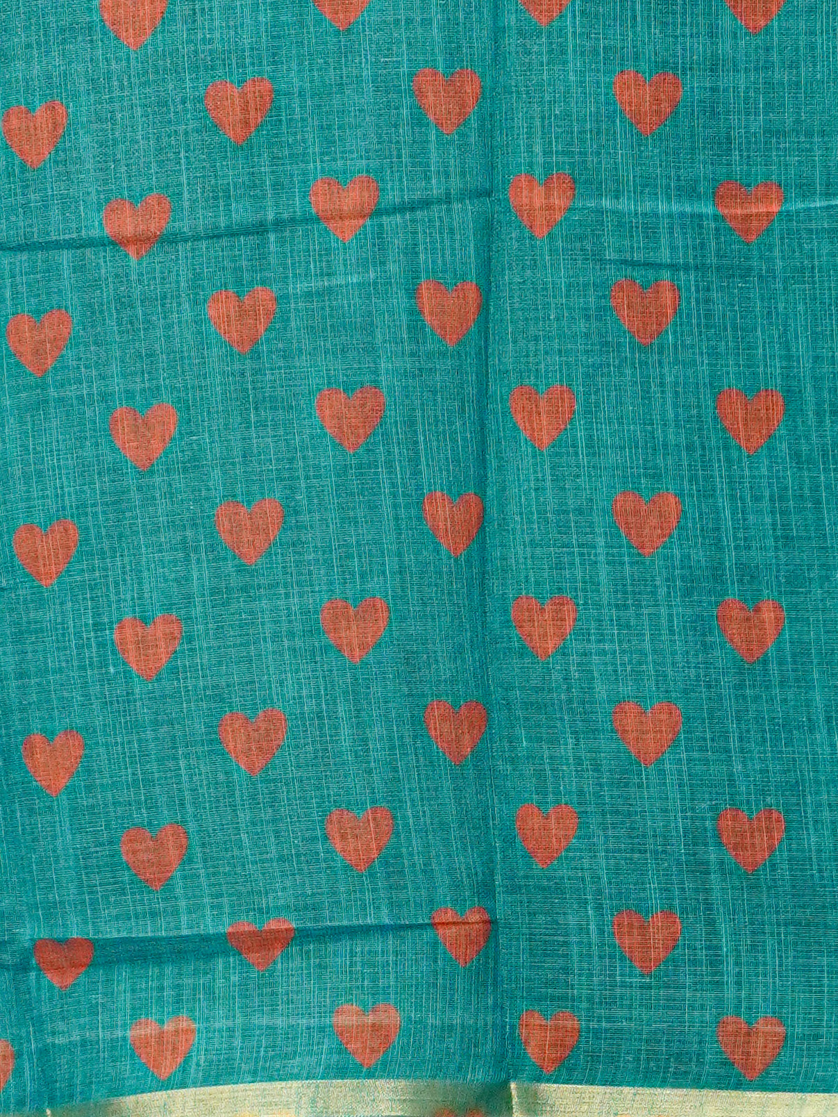 Jute Cotton Saree | TTDS3559