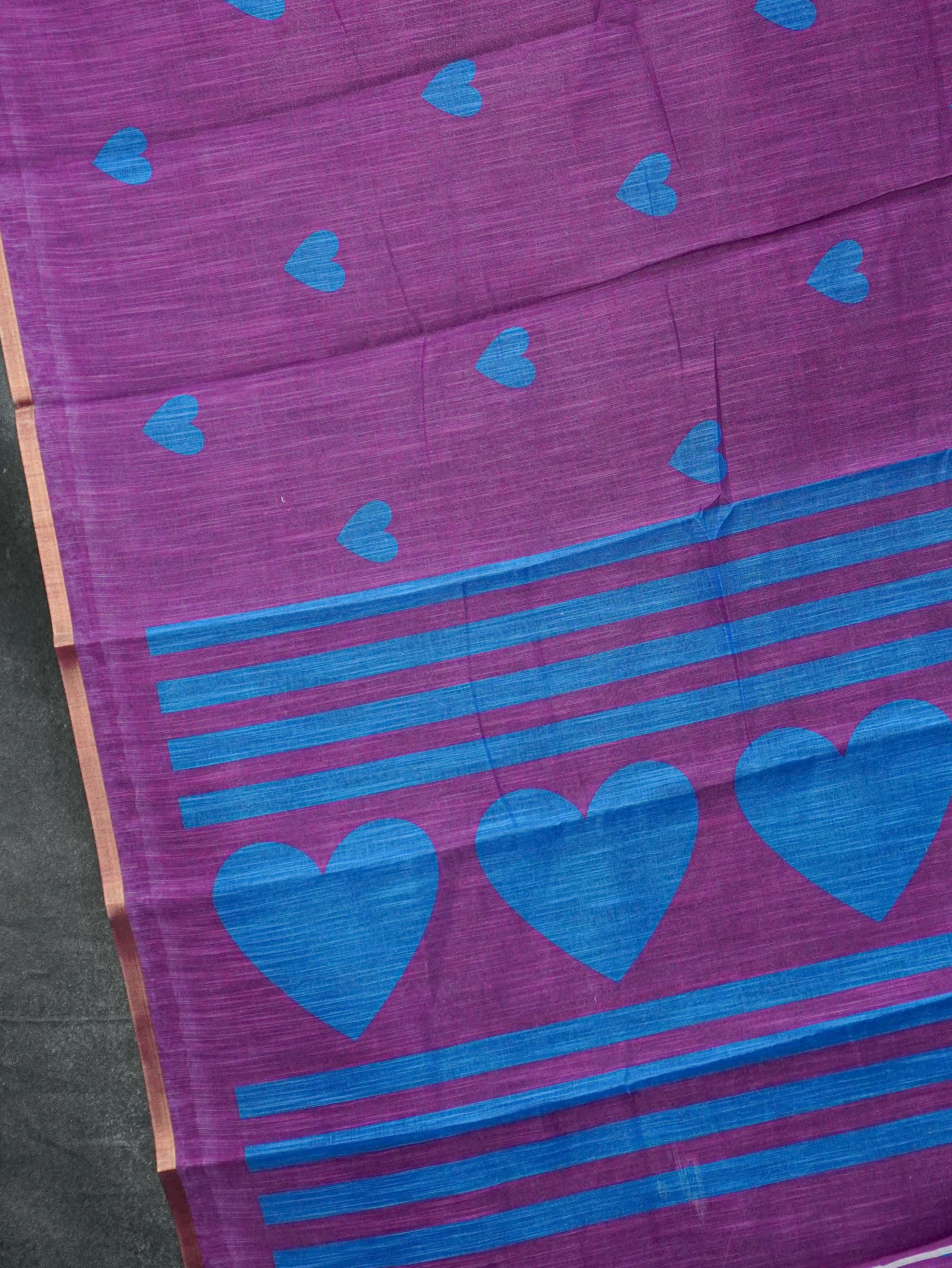 Jute Cotton Saree | TTDS3559