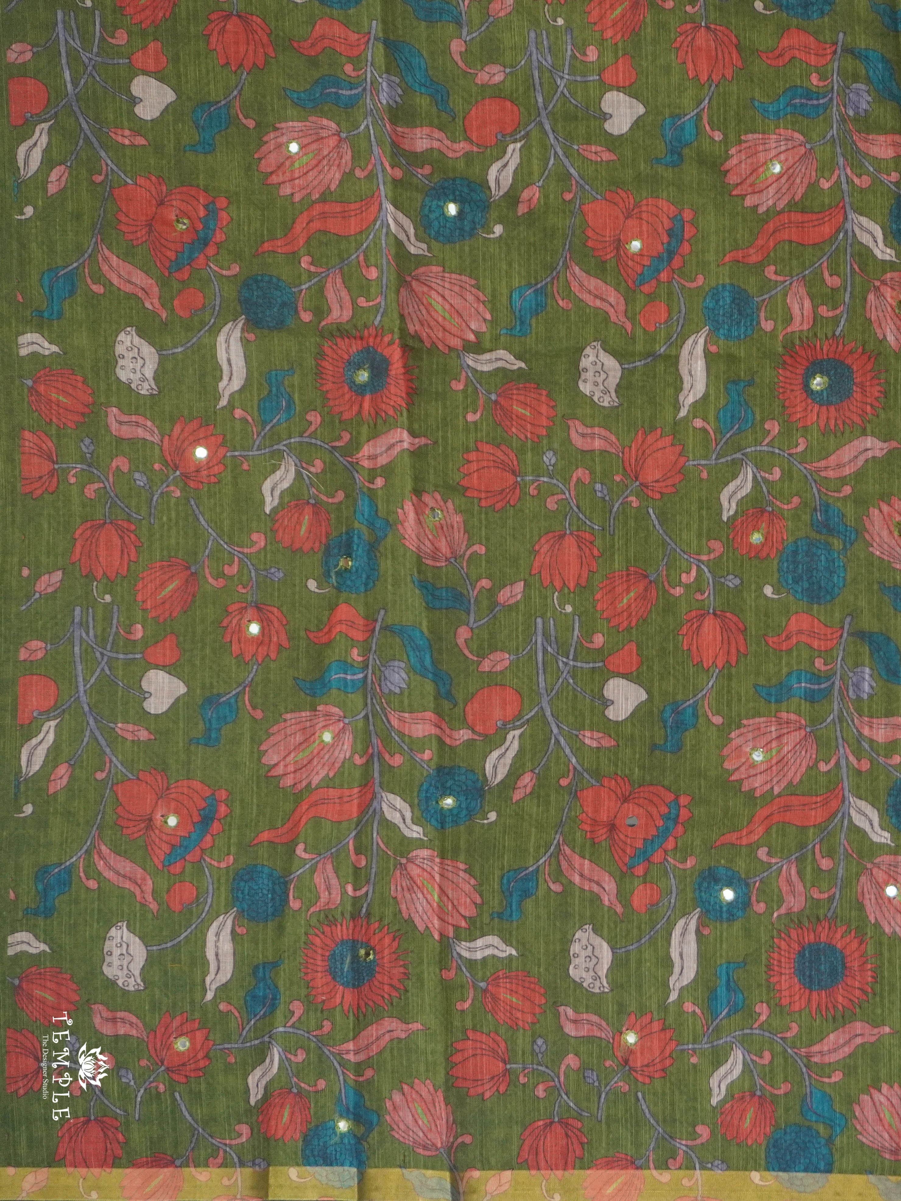 Linen Cotton Saree | TTDS3142