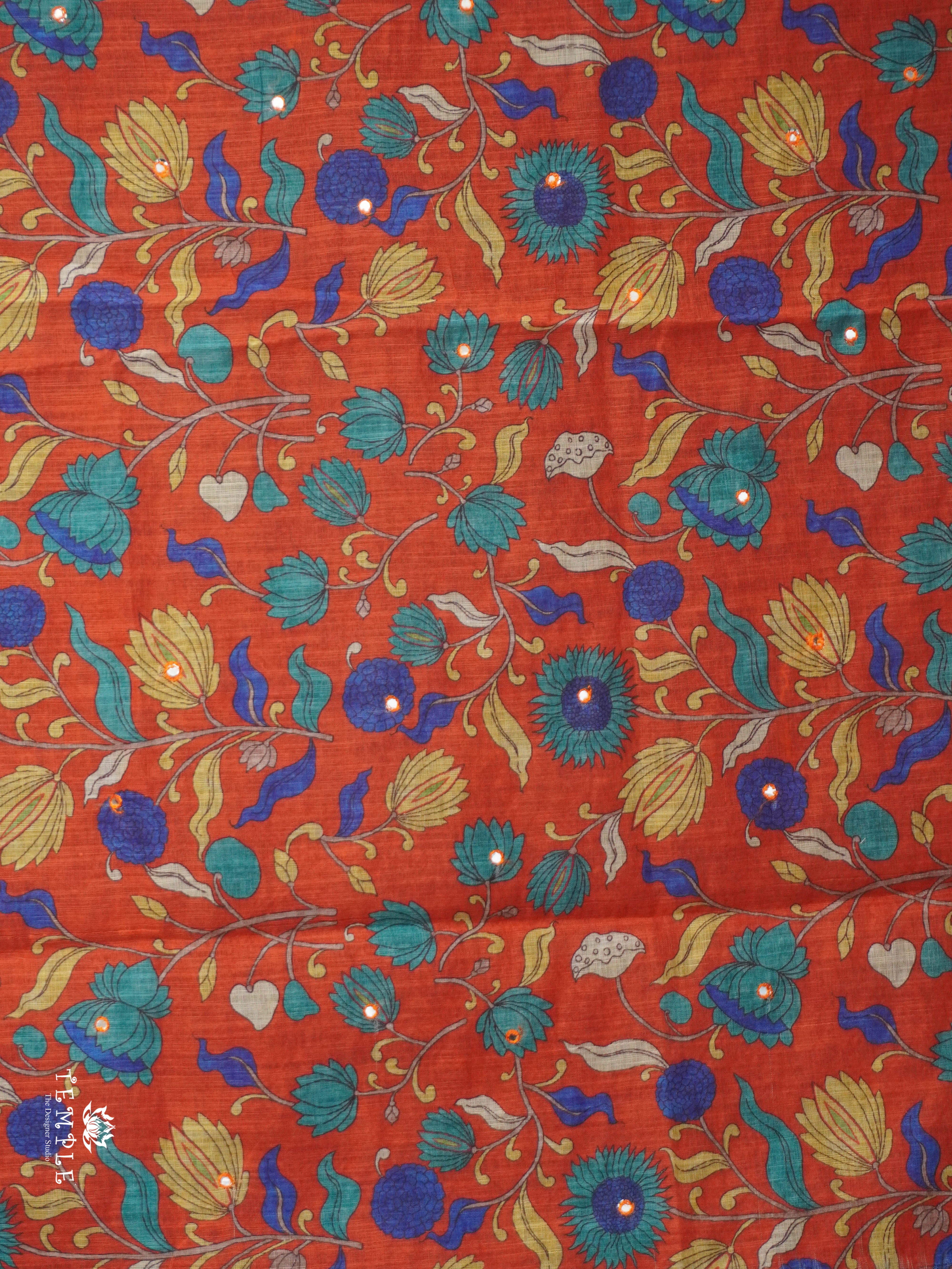 Linen Cotton Saree | TTDS3142