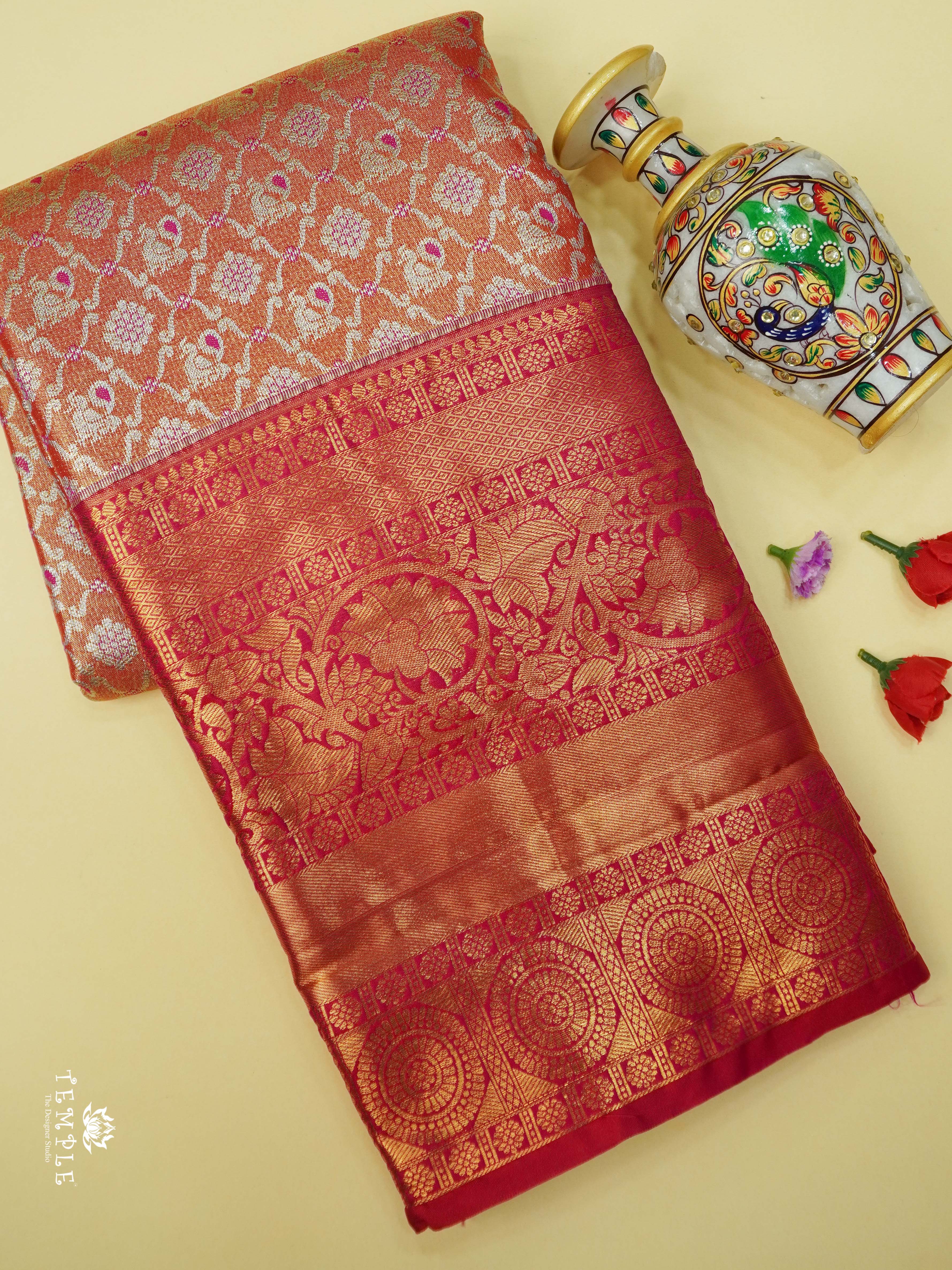 Dharmavaram Semi Silk Saree | TTDS2141