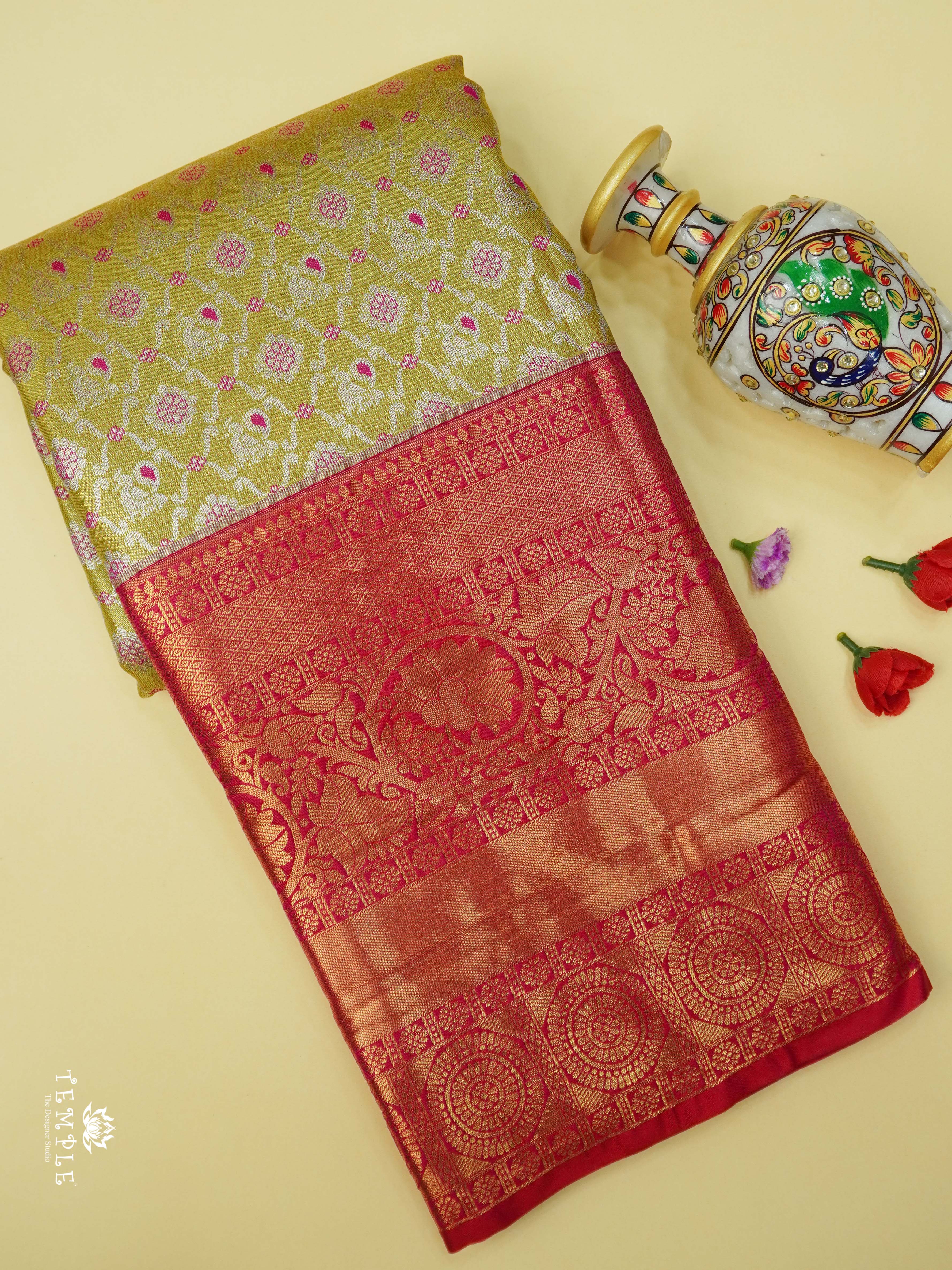 Dharmavaram Semi Silk Saree | TTDS2141