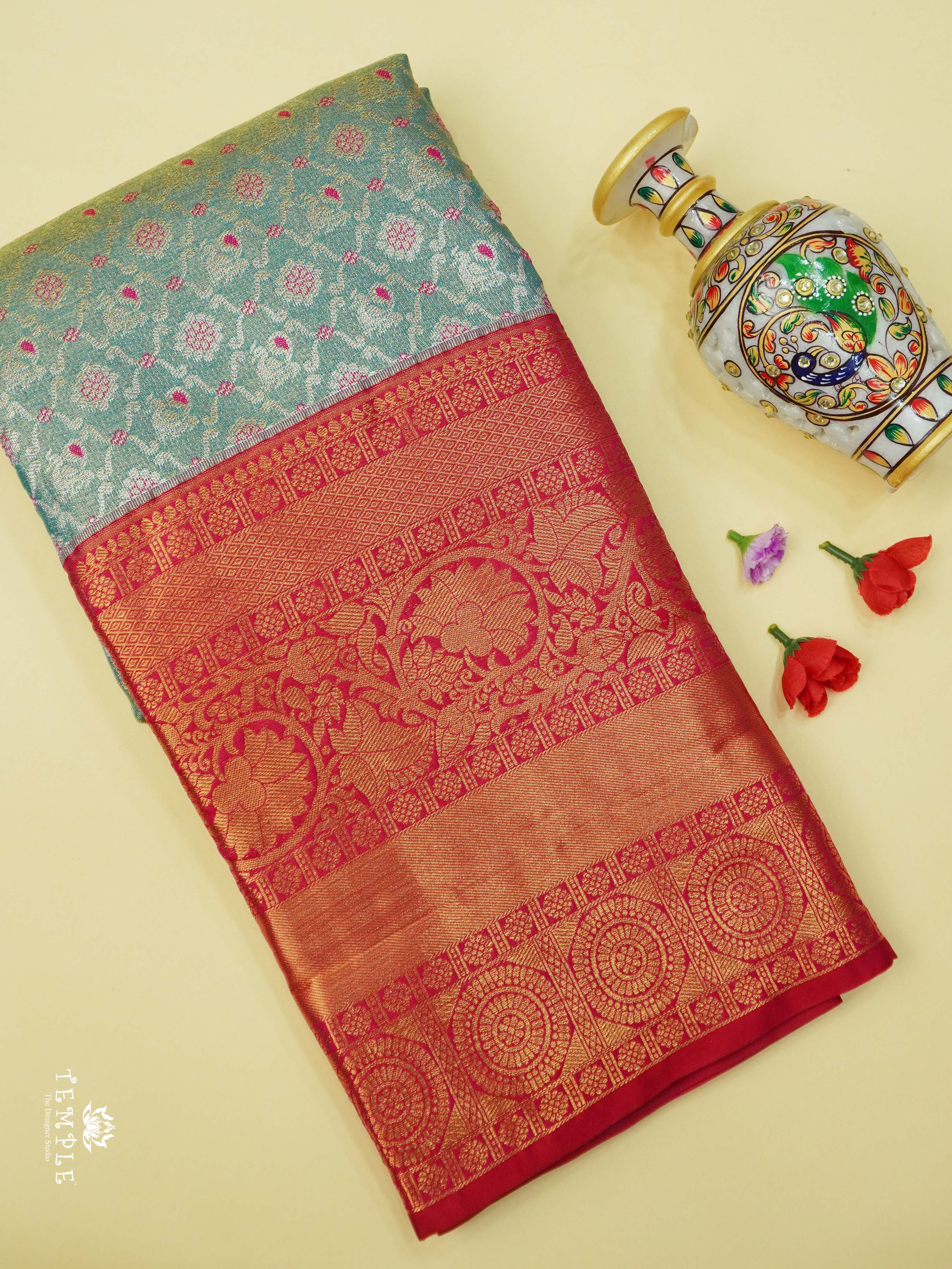 Dharmavaram Semi Silk Saree | TTDS2141