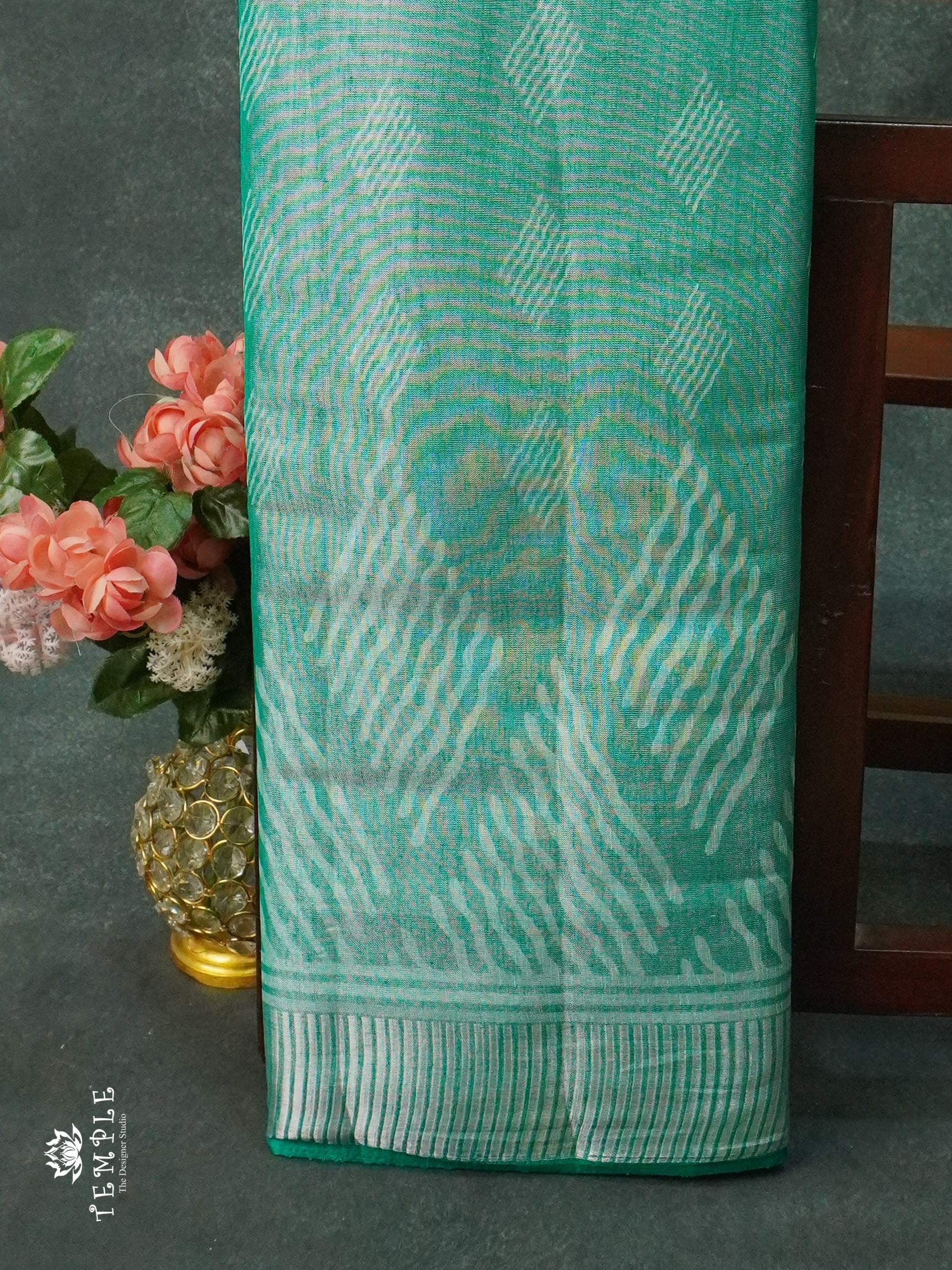 Printed Linen Tissue Saree | TTDS1263 | Sparkling Deals