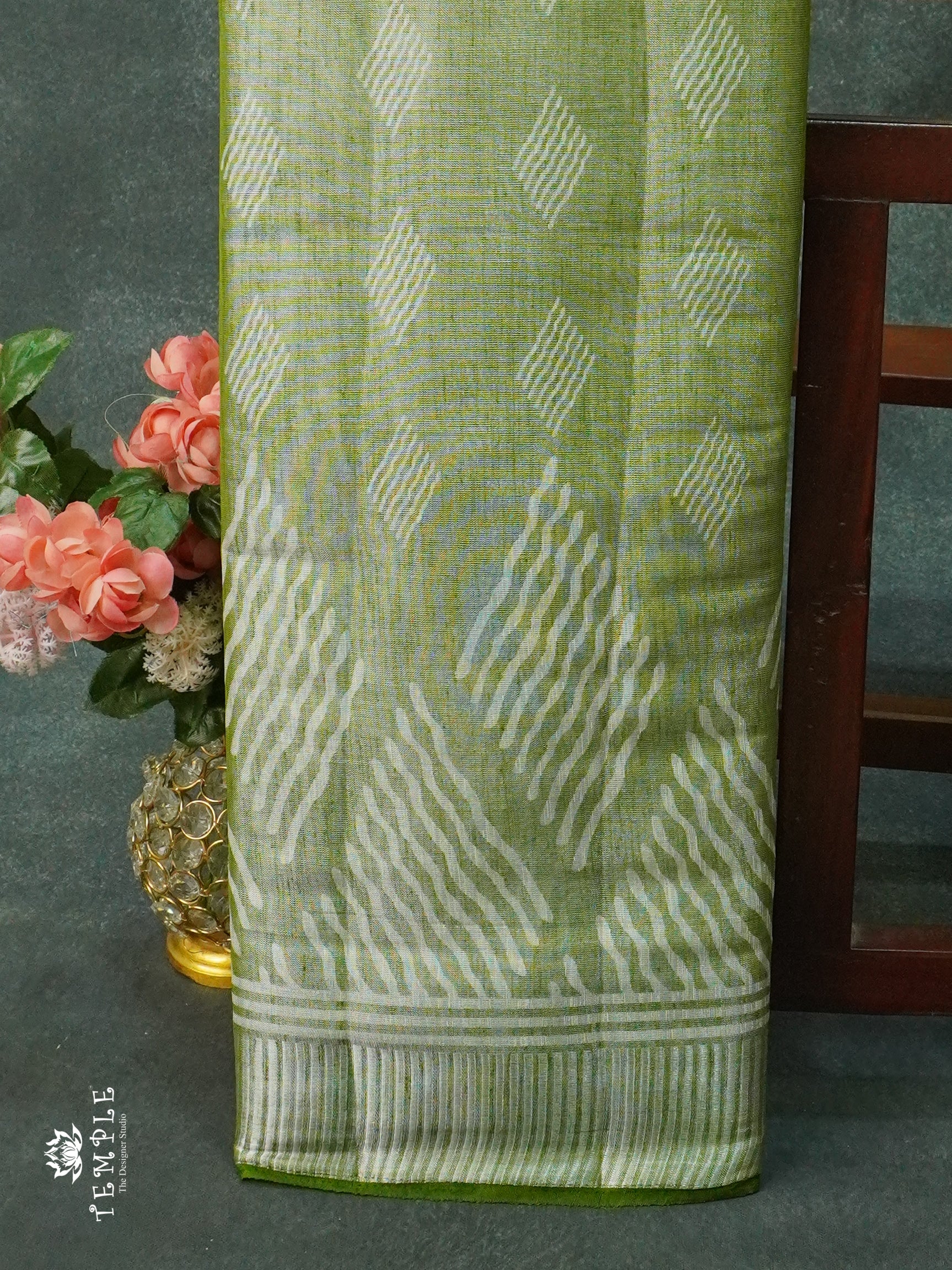 Printed Linen Tissue Saree | TTDS1263 | Sparkling Deals