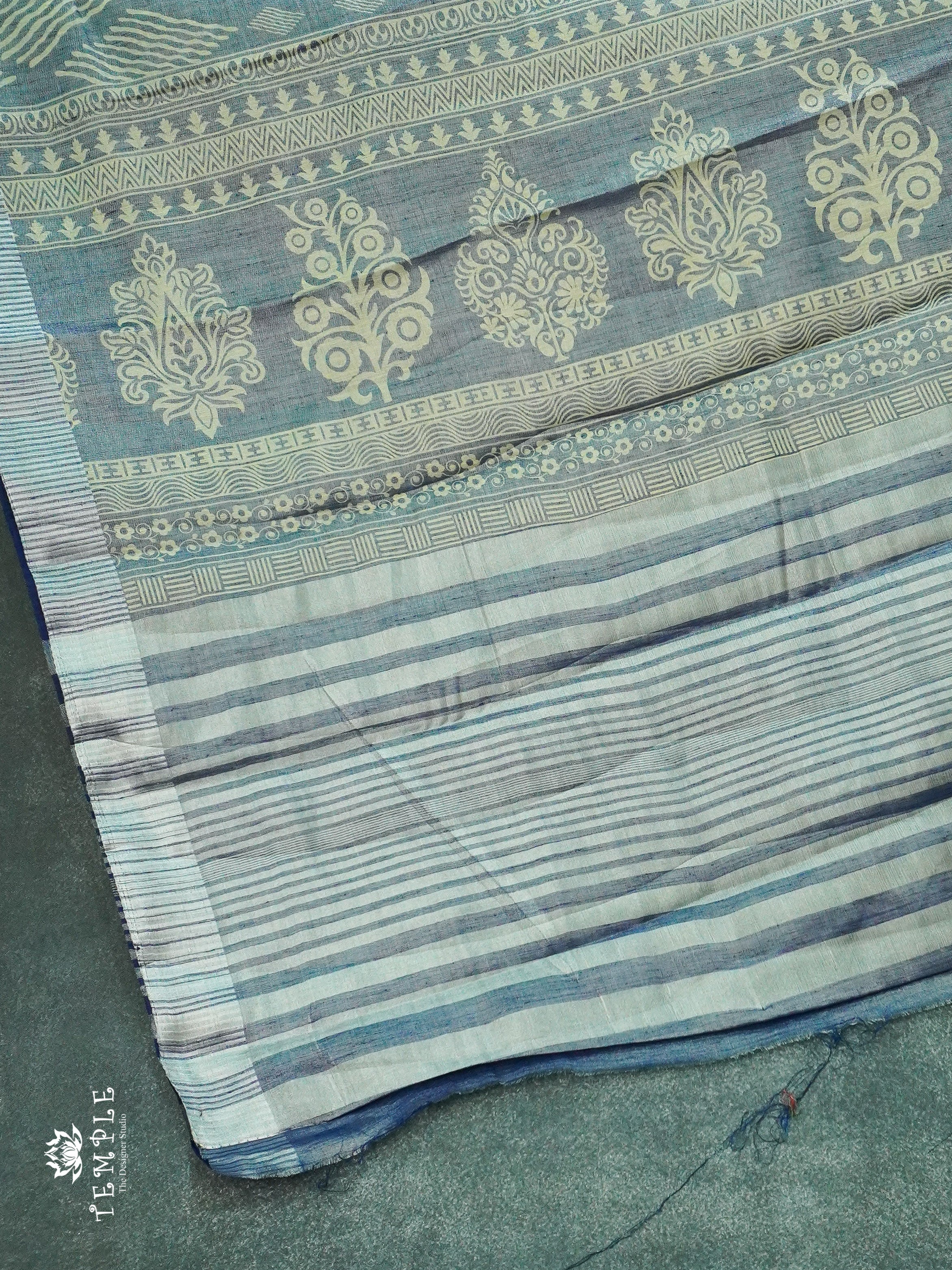 Printed Linen Tissue Saree | TTDS1263 | Sparkling Deals