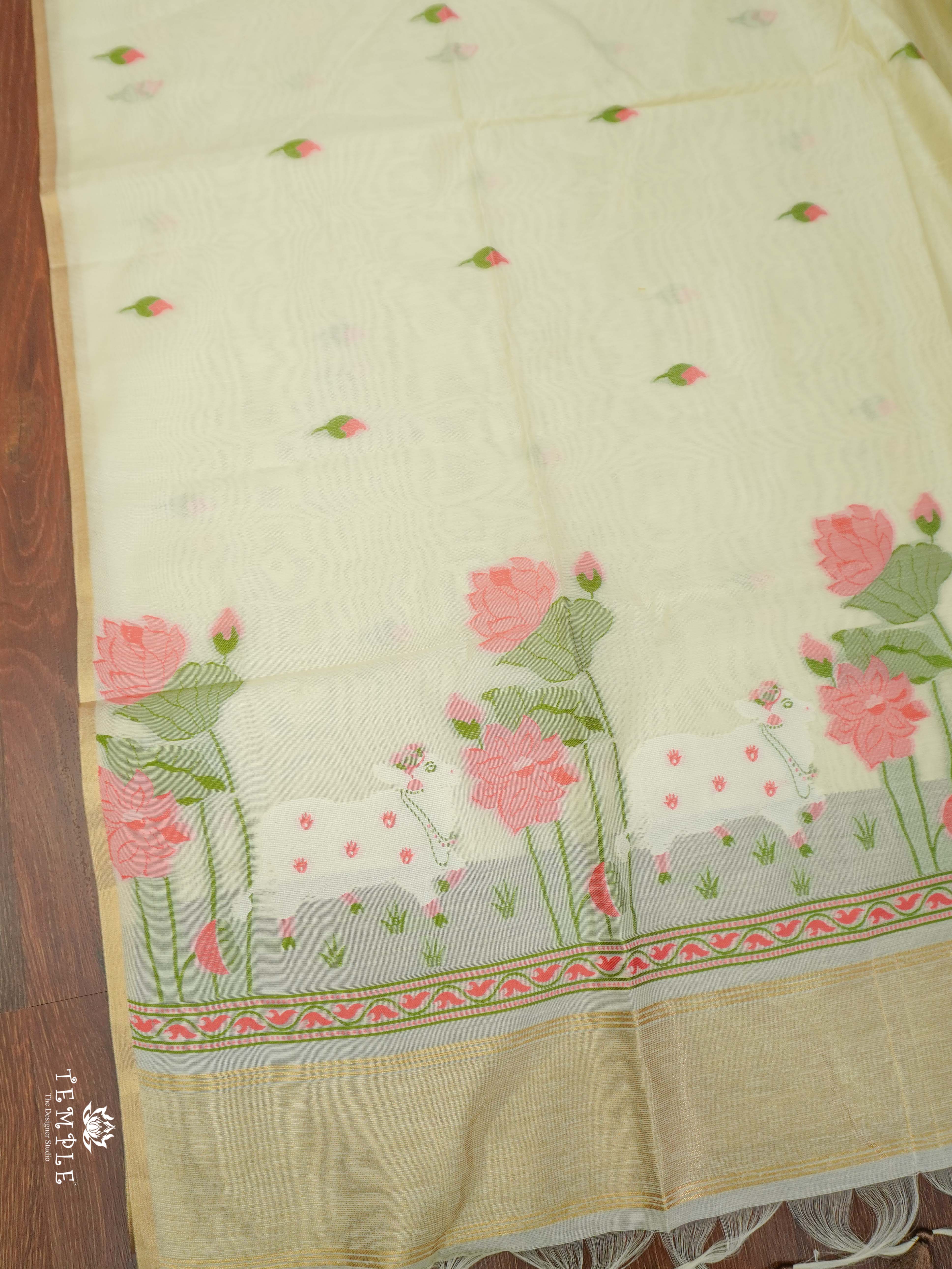 Chanderi Cotton Saree | TTDS2143