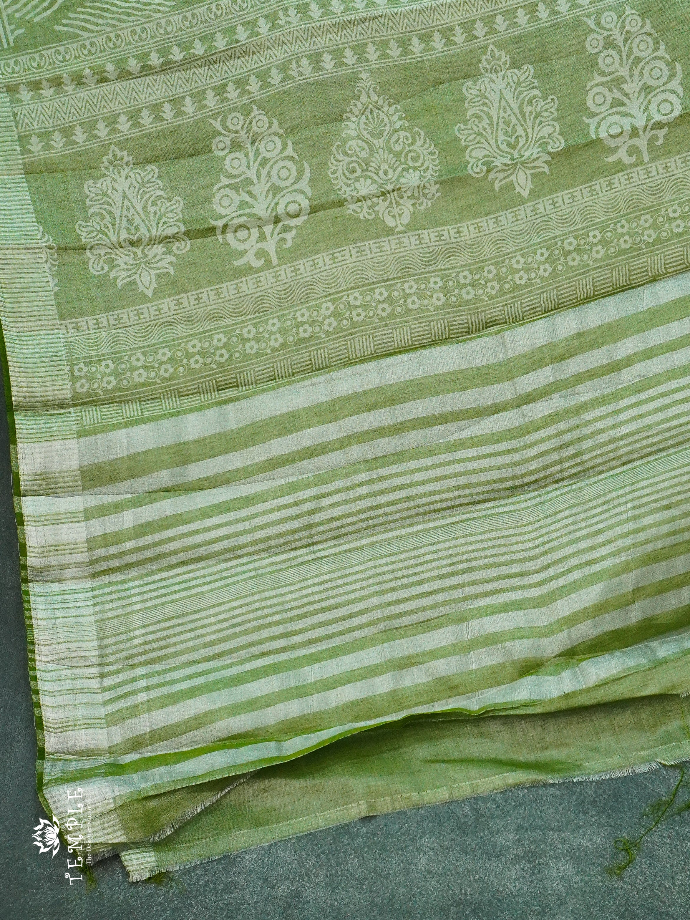 Printed Linen Tissue Saree | TTDS1263 | Sparkling Deals