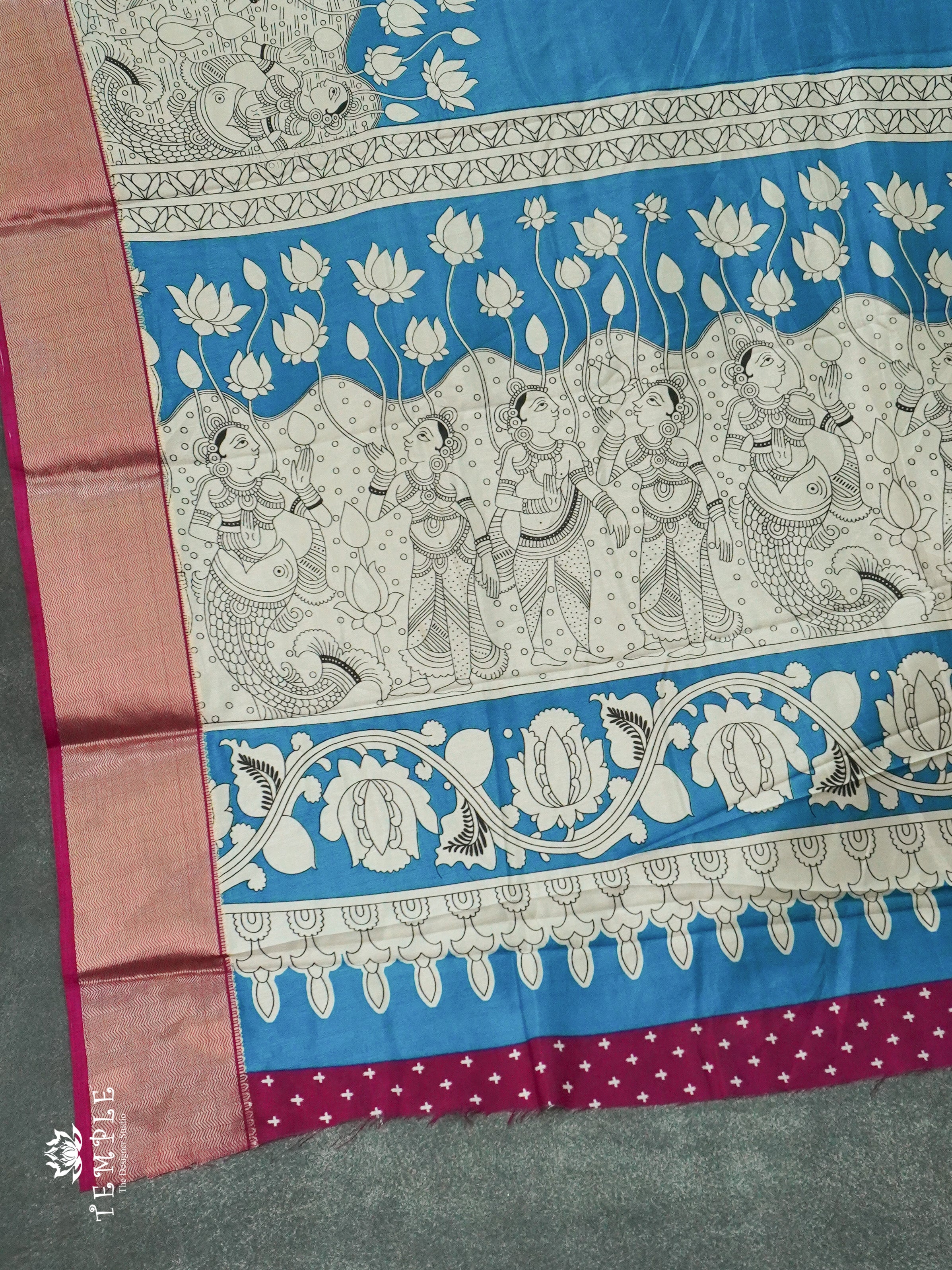 Kalamkari Printed Saree | TTDS1264