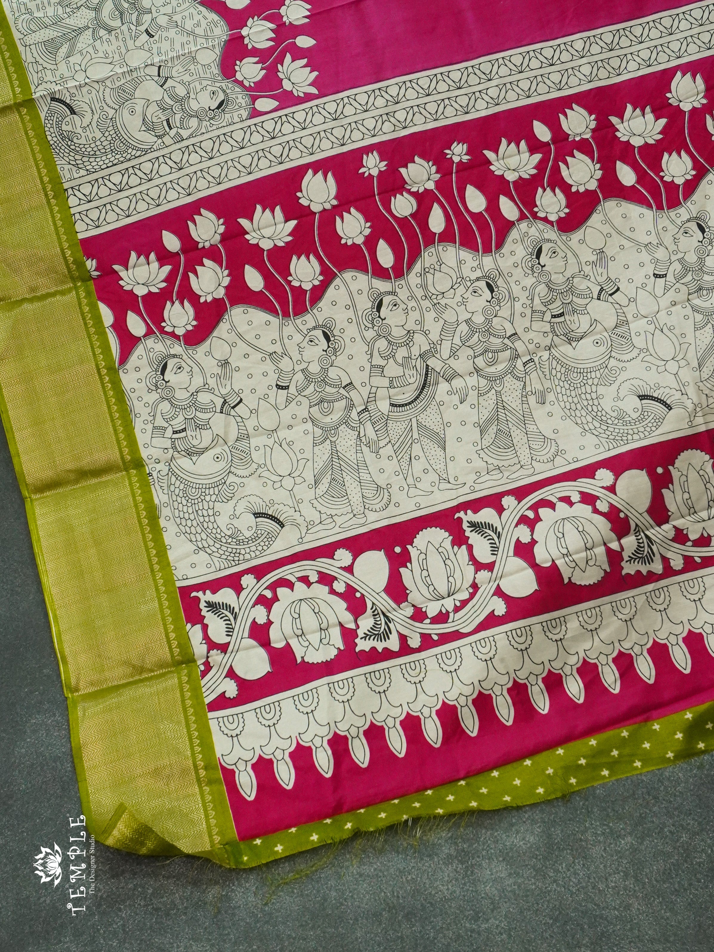 Kalamkari Printed Saree | TTDS1264