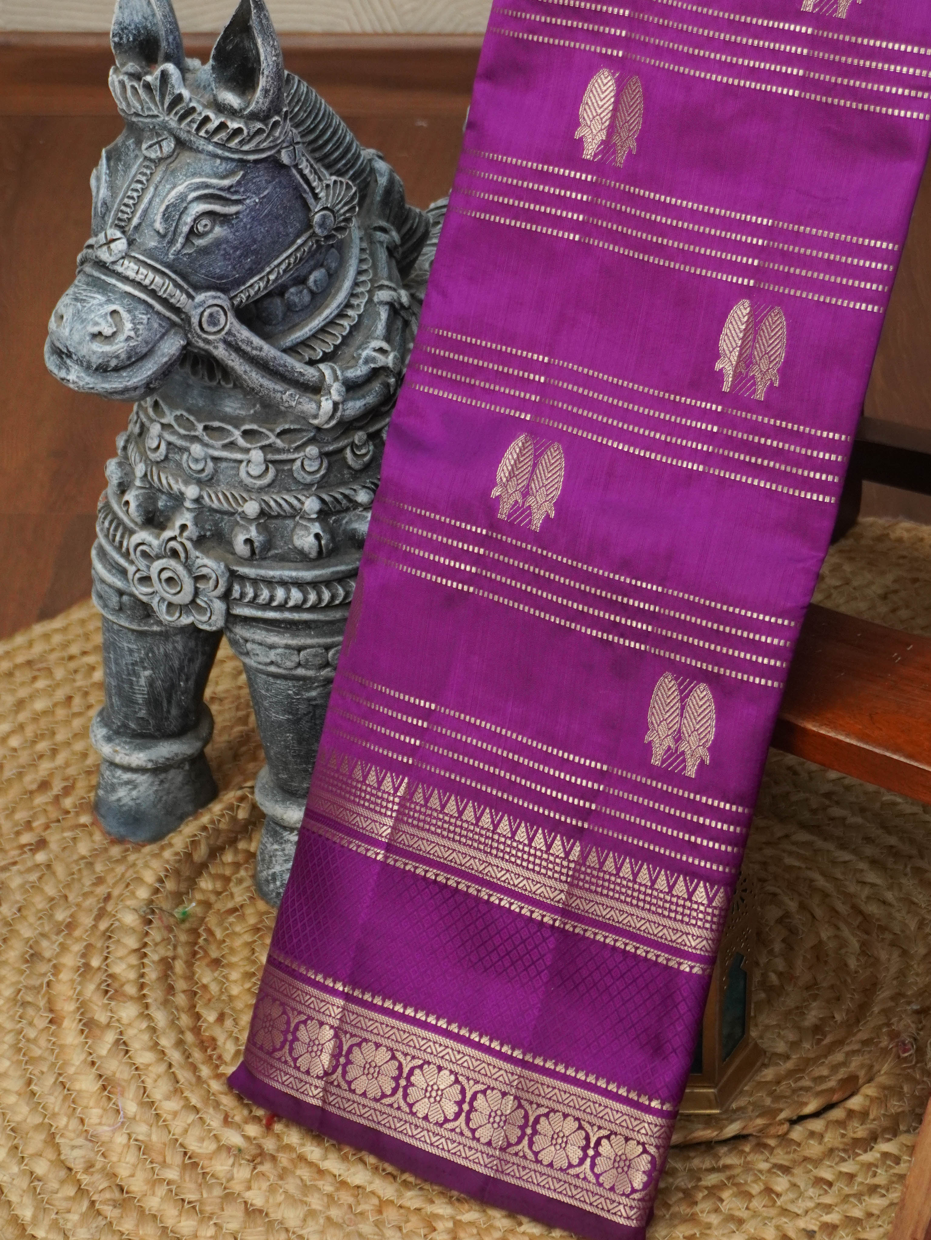 Semi Tussar Silk Saree | TTDS3563