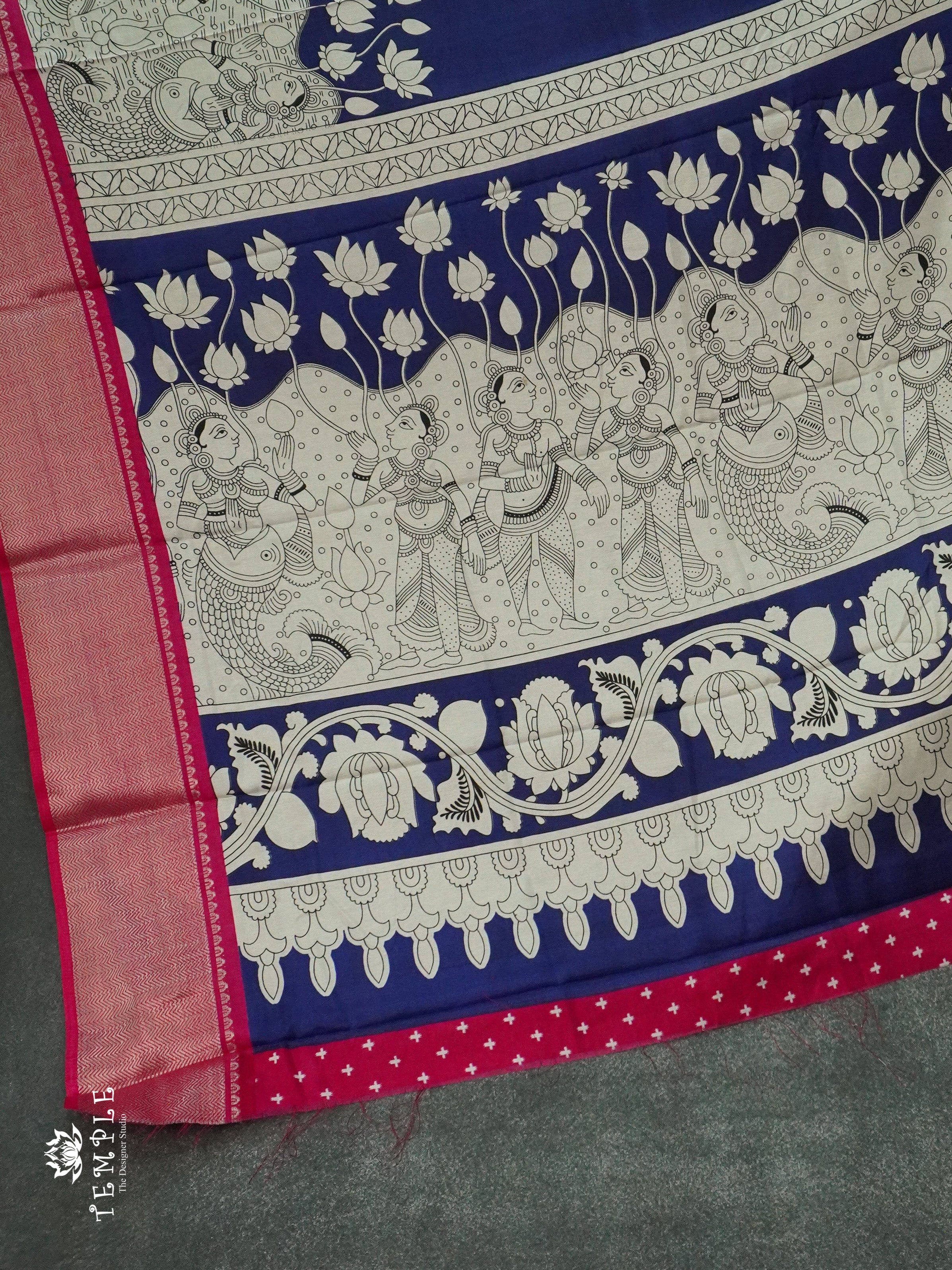 Kalamkari Printed Saree | TTDS1264