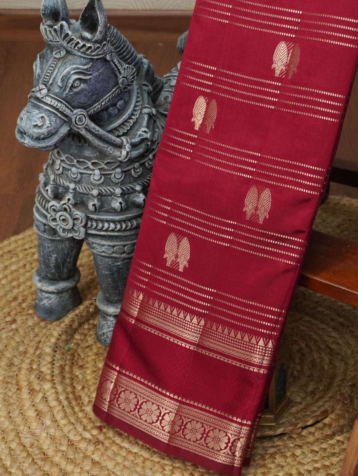 Semi Tussar Silk Saree | TTDS3563