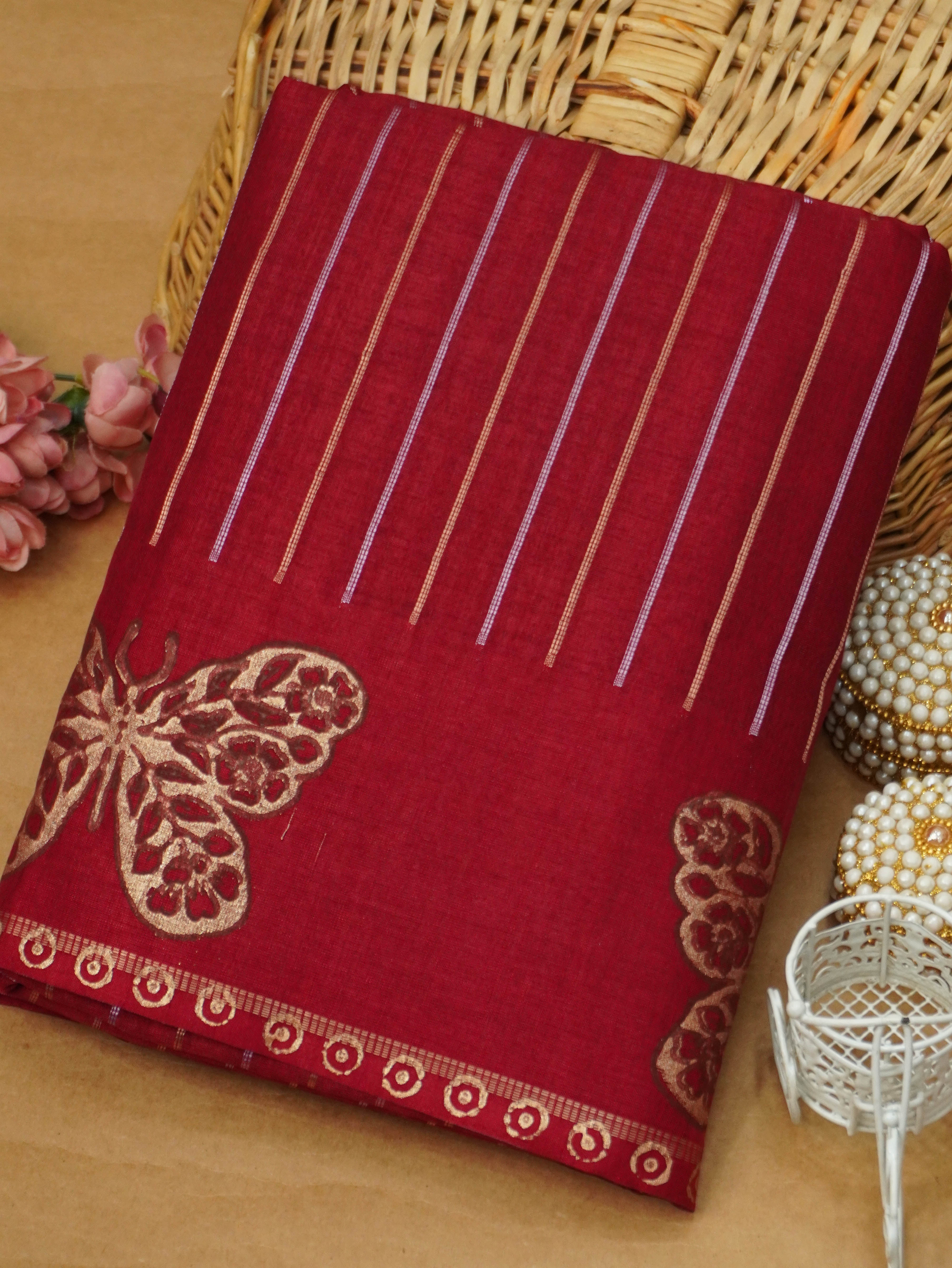 Handloom Matka Silk Saree | TTDS3562
