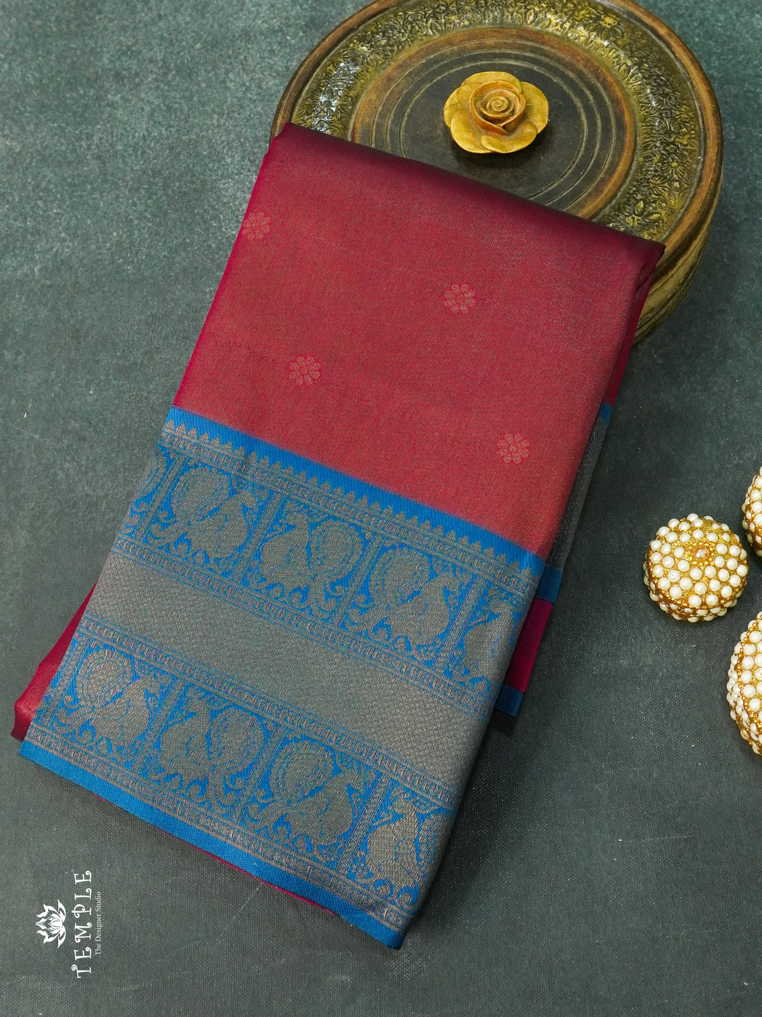 Semi Kanchi Silk Saree | TTDS1266 | Sparkling Deals