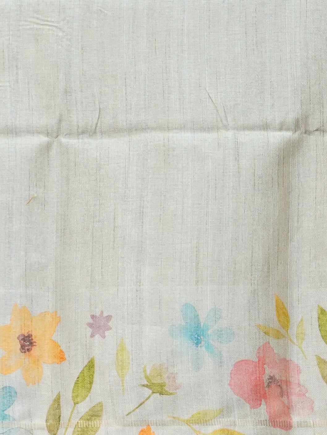 Handloom Printed Tussar Silk Saree | TTDS3564