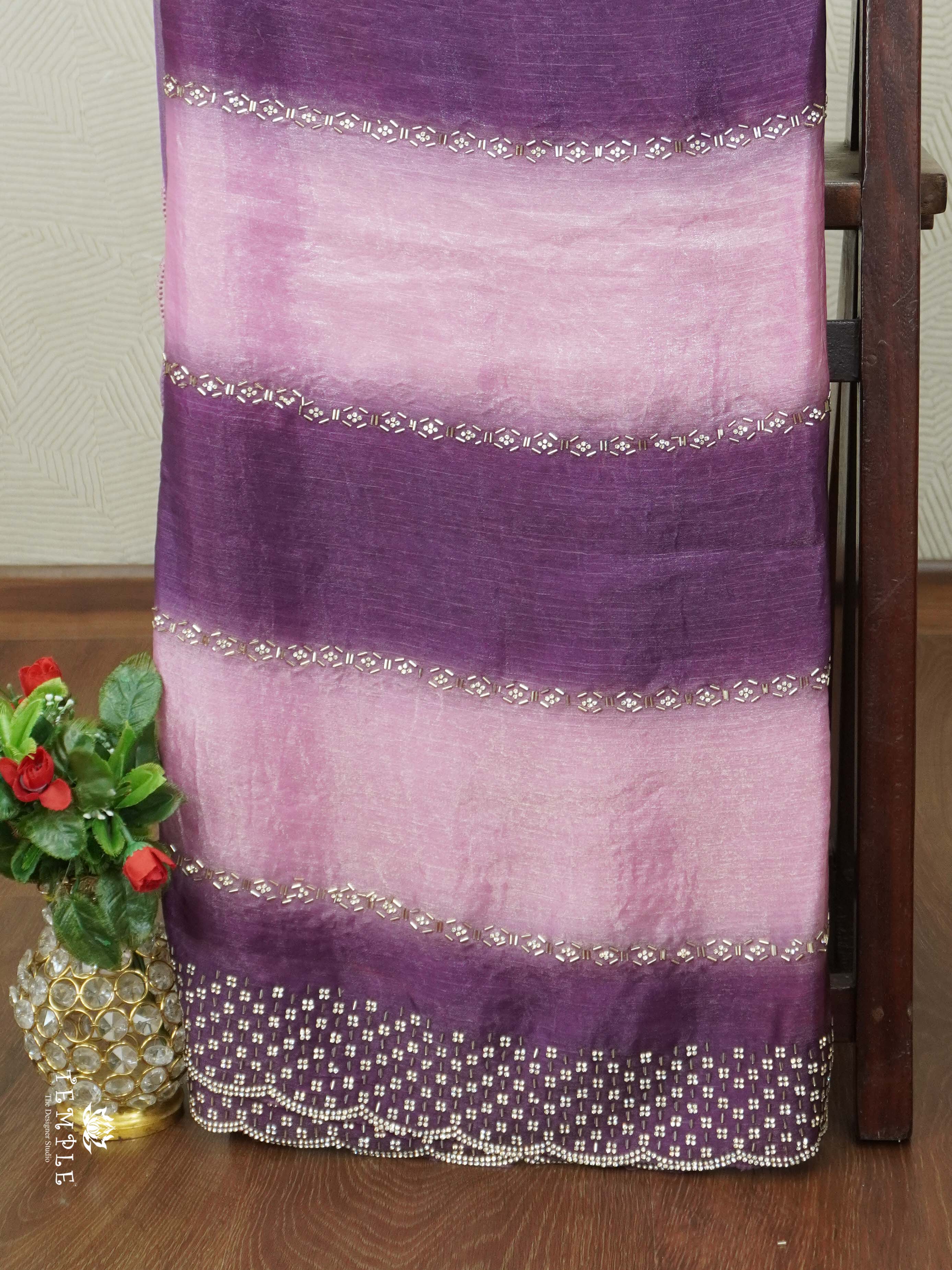 Designer Saree With Beads Work | TTDS2650