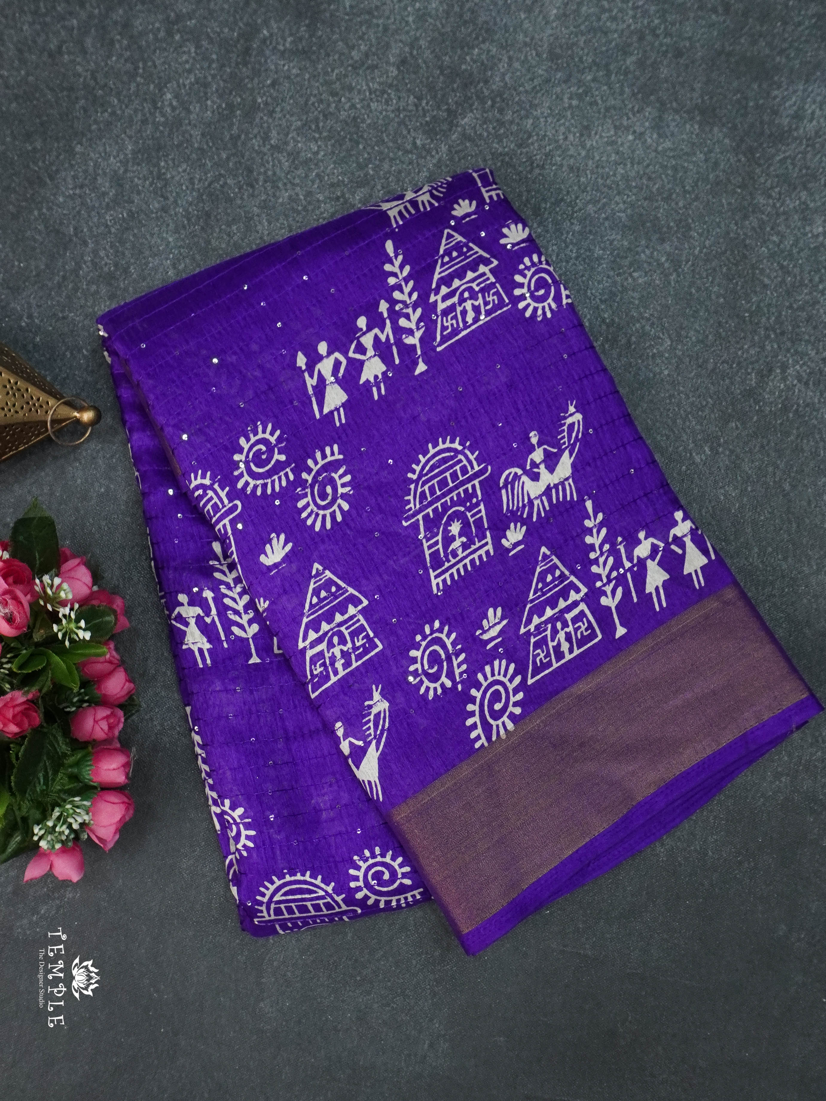 Dola Sequins Saree | TTDS1674