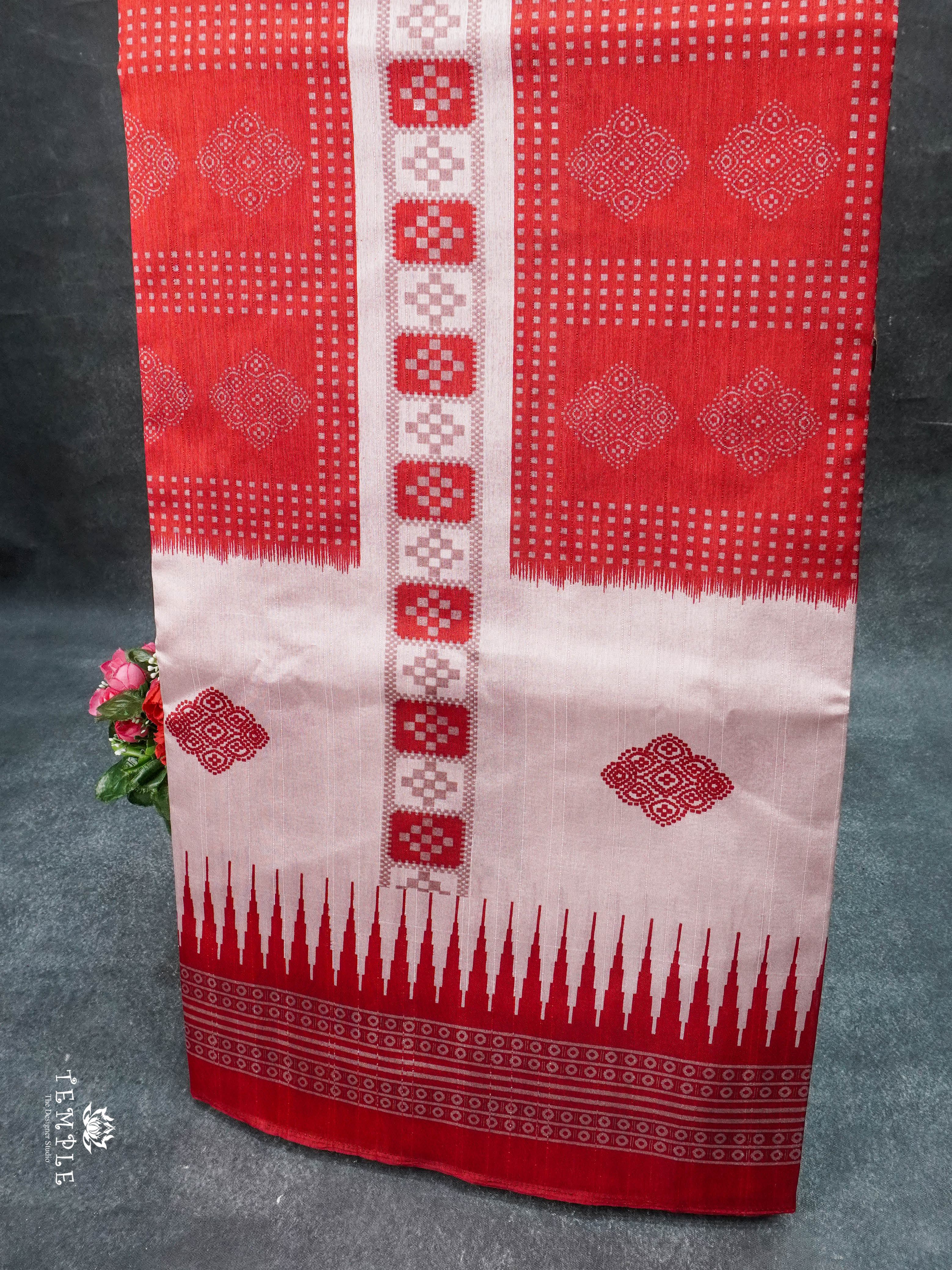 Printed Bengal Cotton Saree | TTDS1680