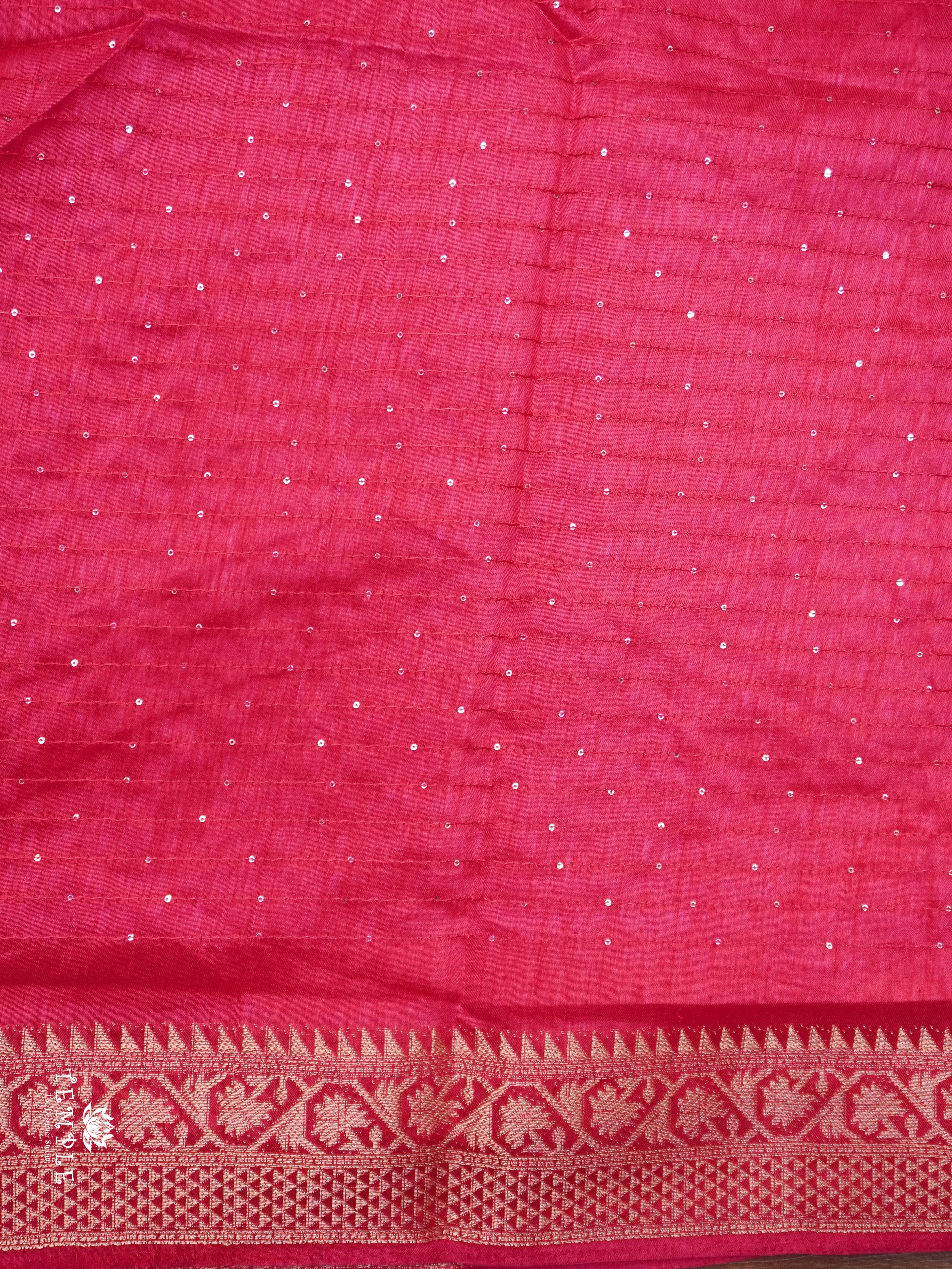 Sequins Semi Tussar Saree | TTDS2145