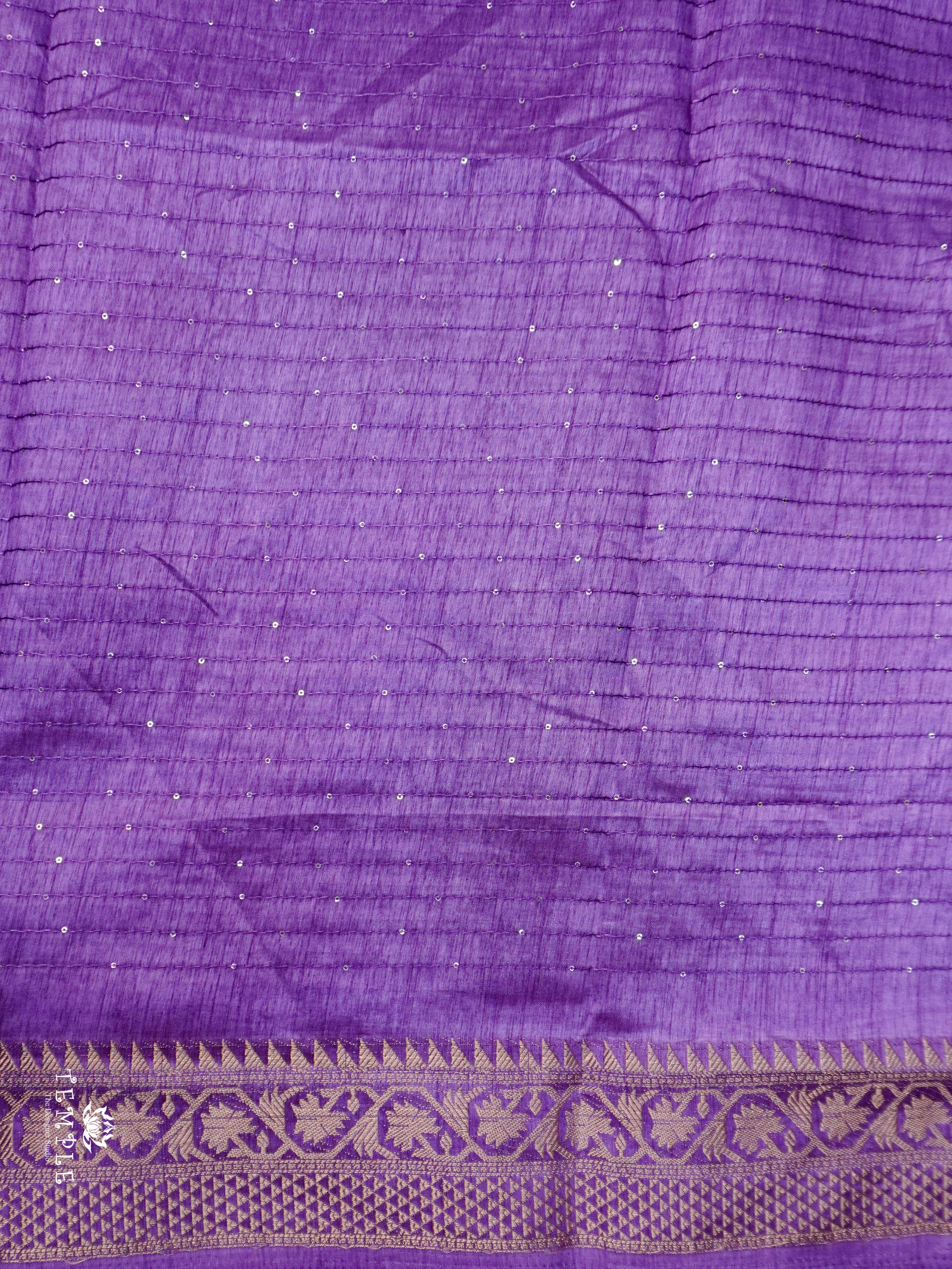 Sequins Semi Tussar Saree | TTDS2145
