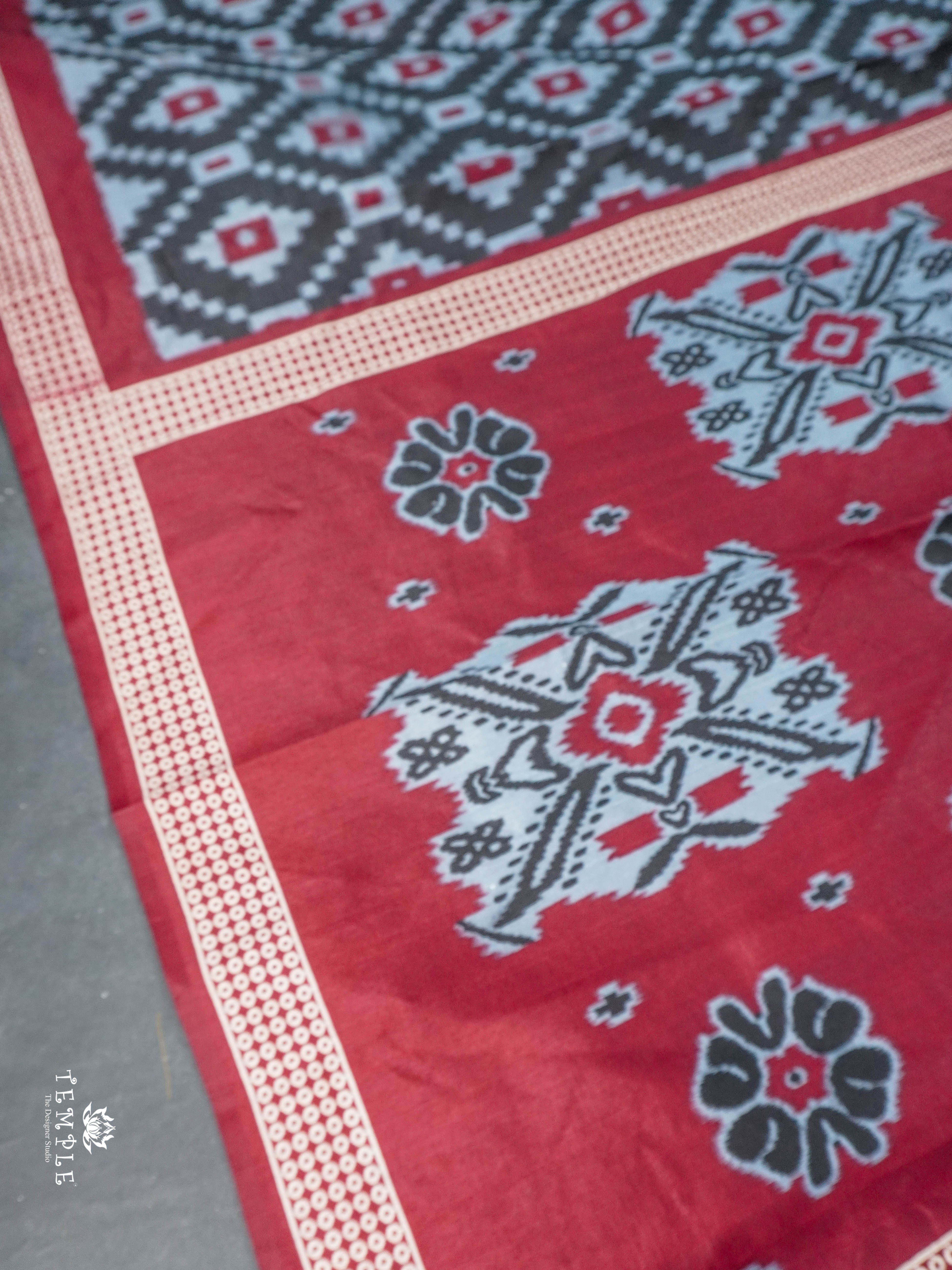 Printed Bengal Cotton Saree | TTDS1680