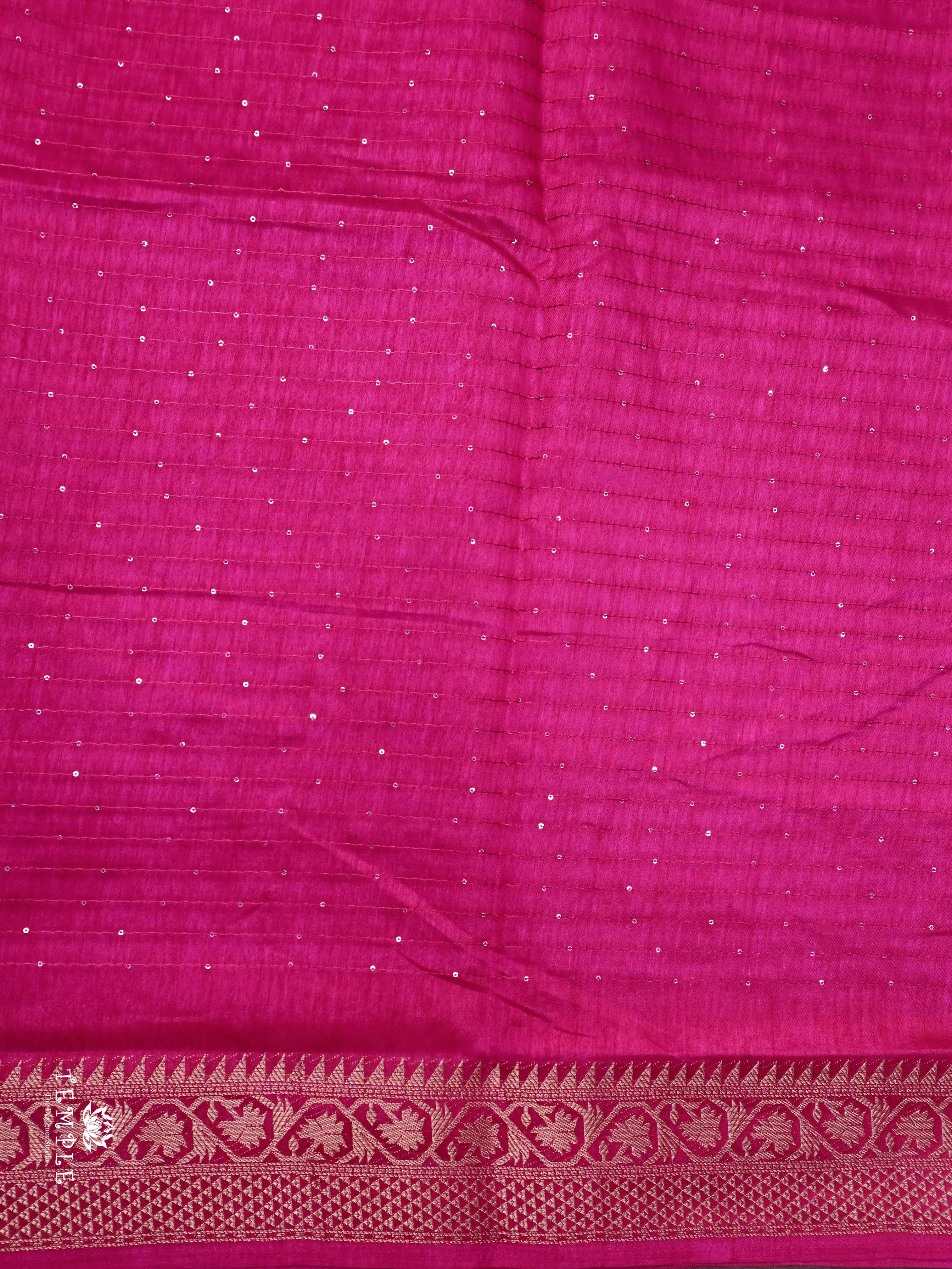 Sequins Semi Tussar Saree | TTDS2145