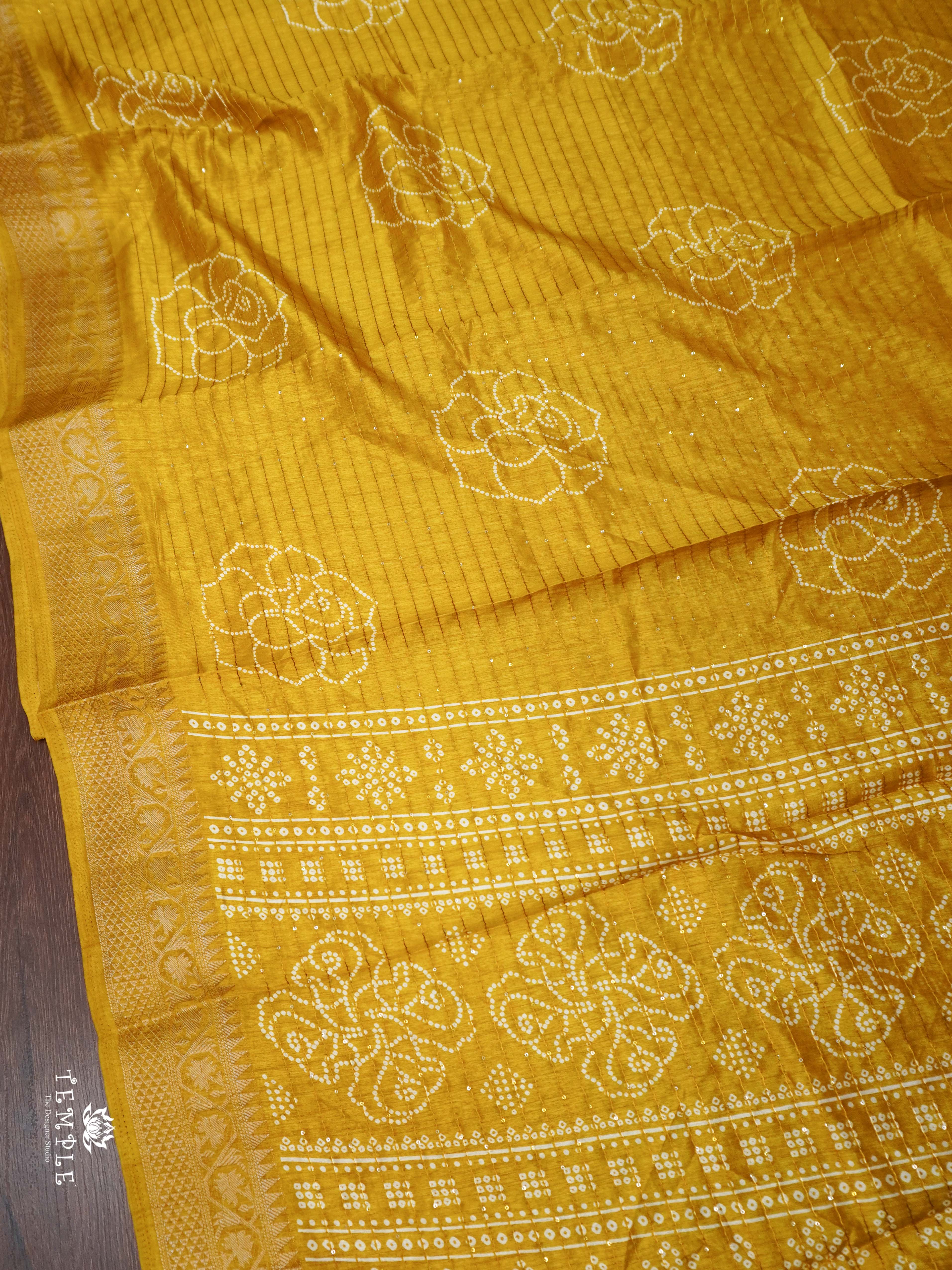 Sequins Semi Tussar Saree | TTDS2145