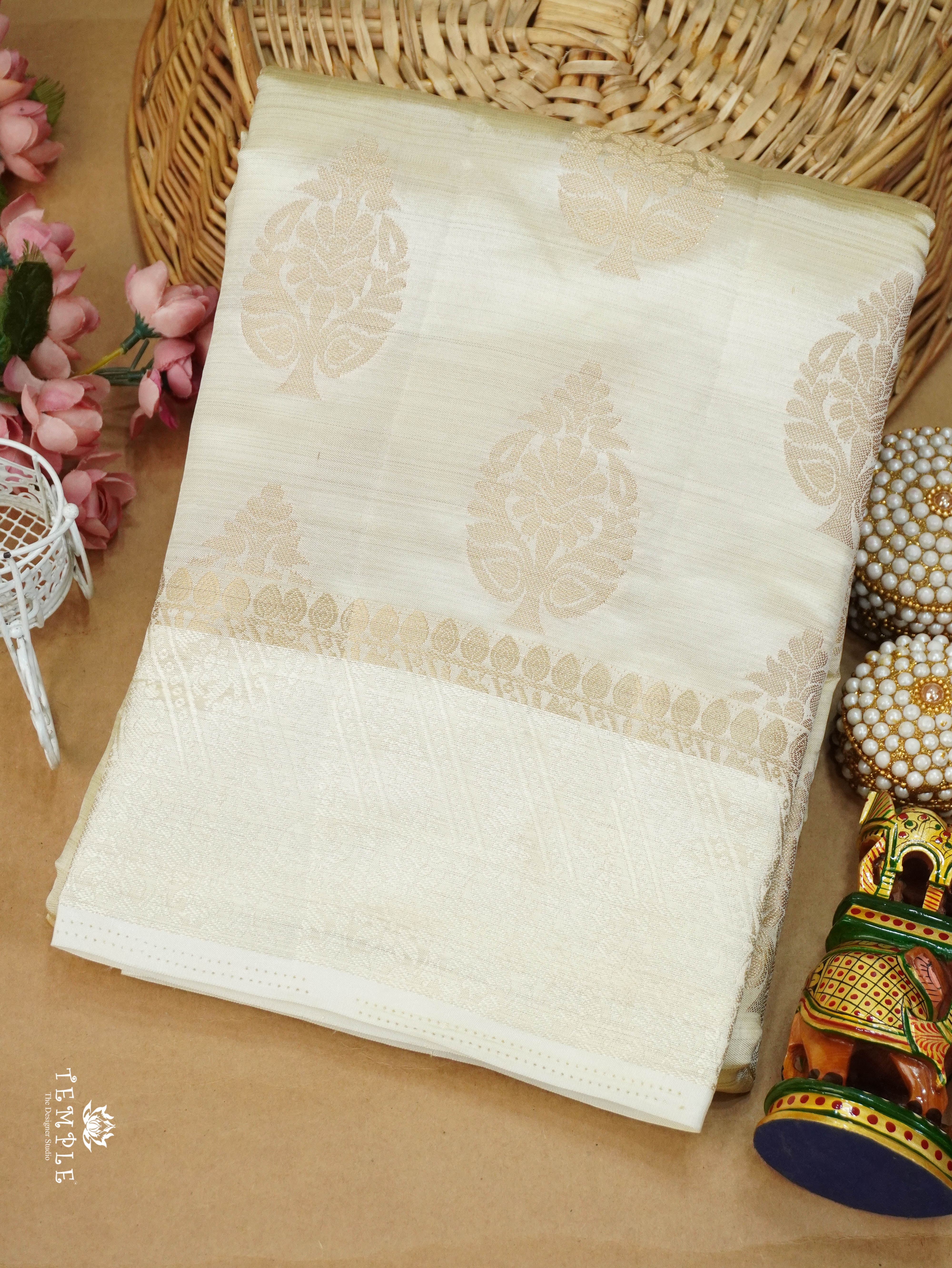 Semi Tussar Silk Saree | TTDS3150