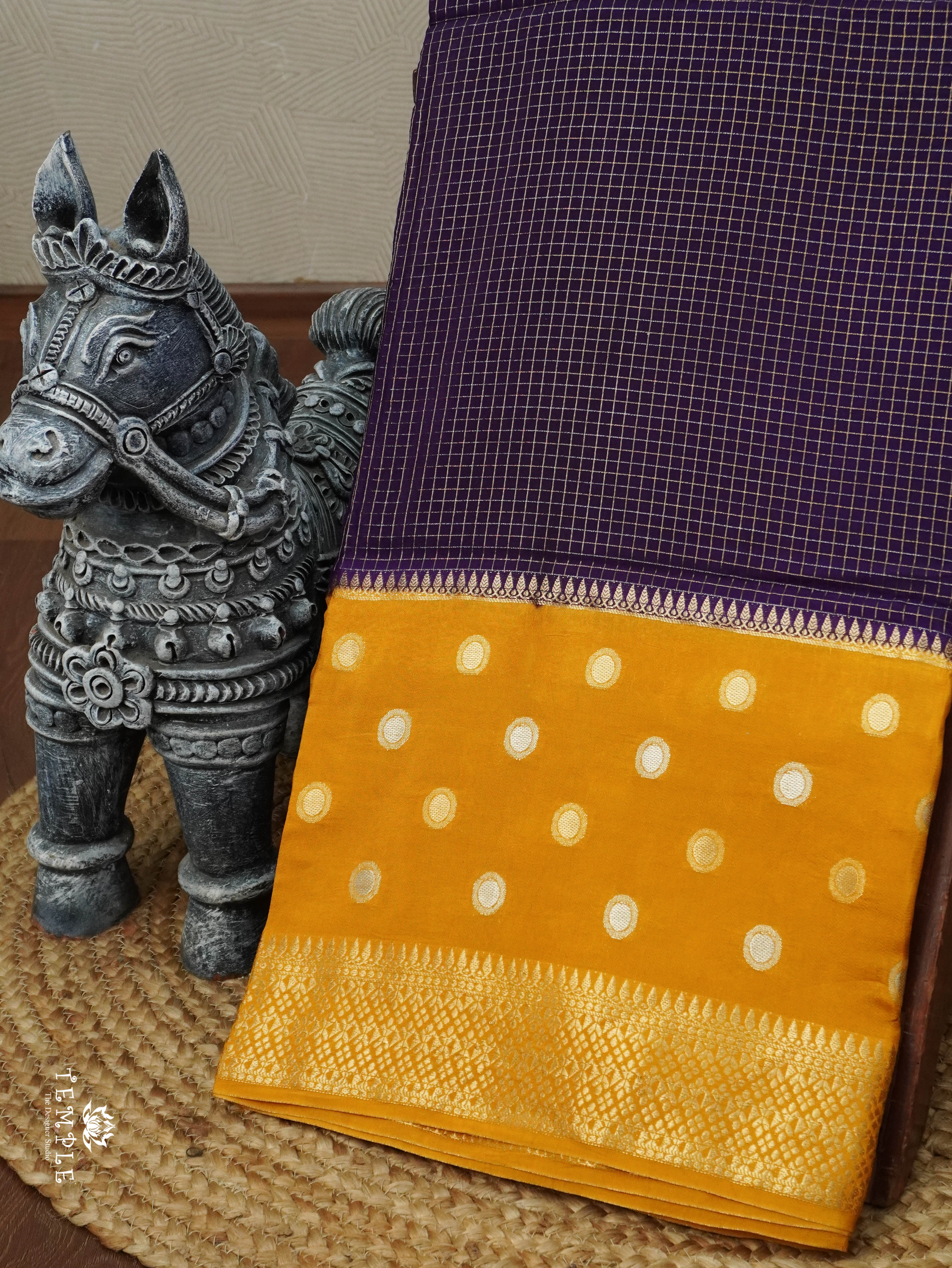 Semi Mysore Silk Saree | TTDS3153