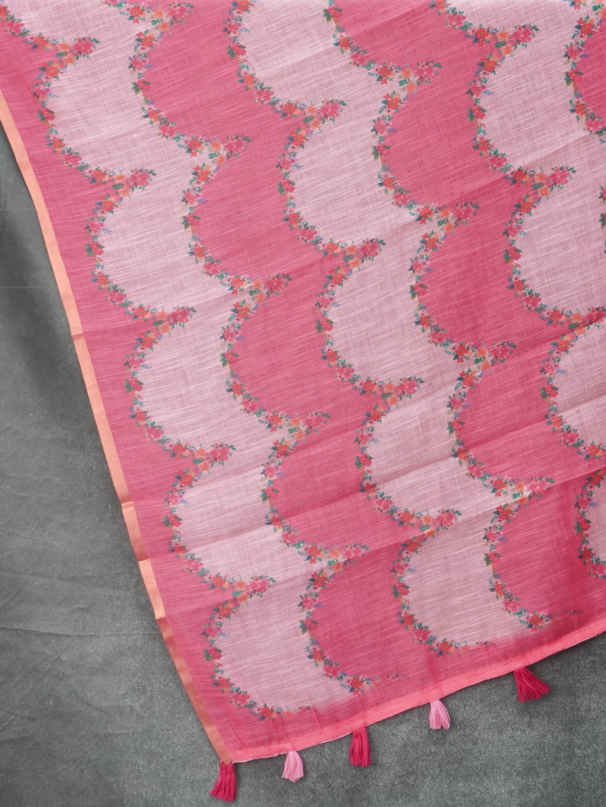 Linen Cotton Saree | TTDS3577