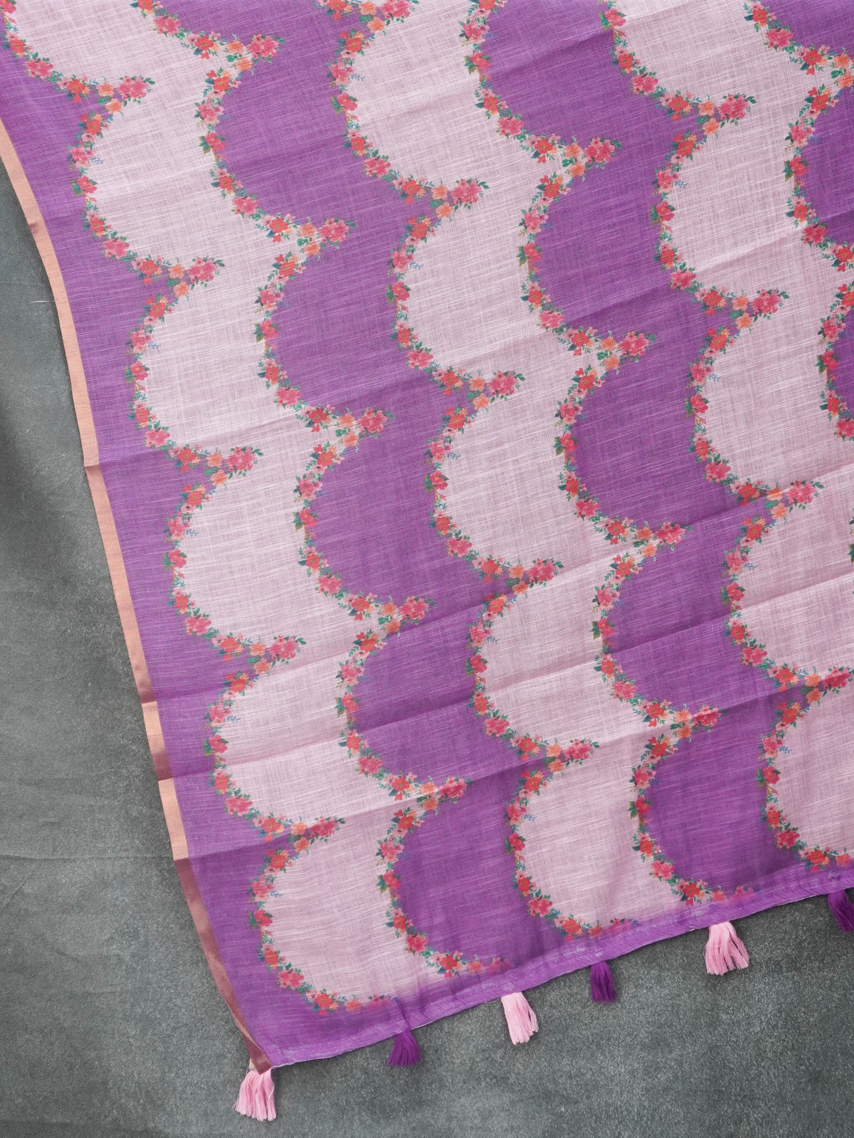 Linen Cotton Saree | TTDS3577