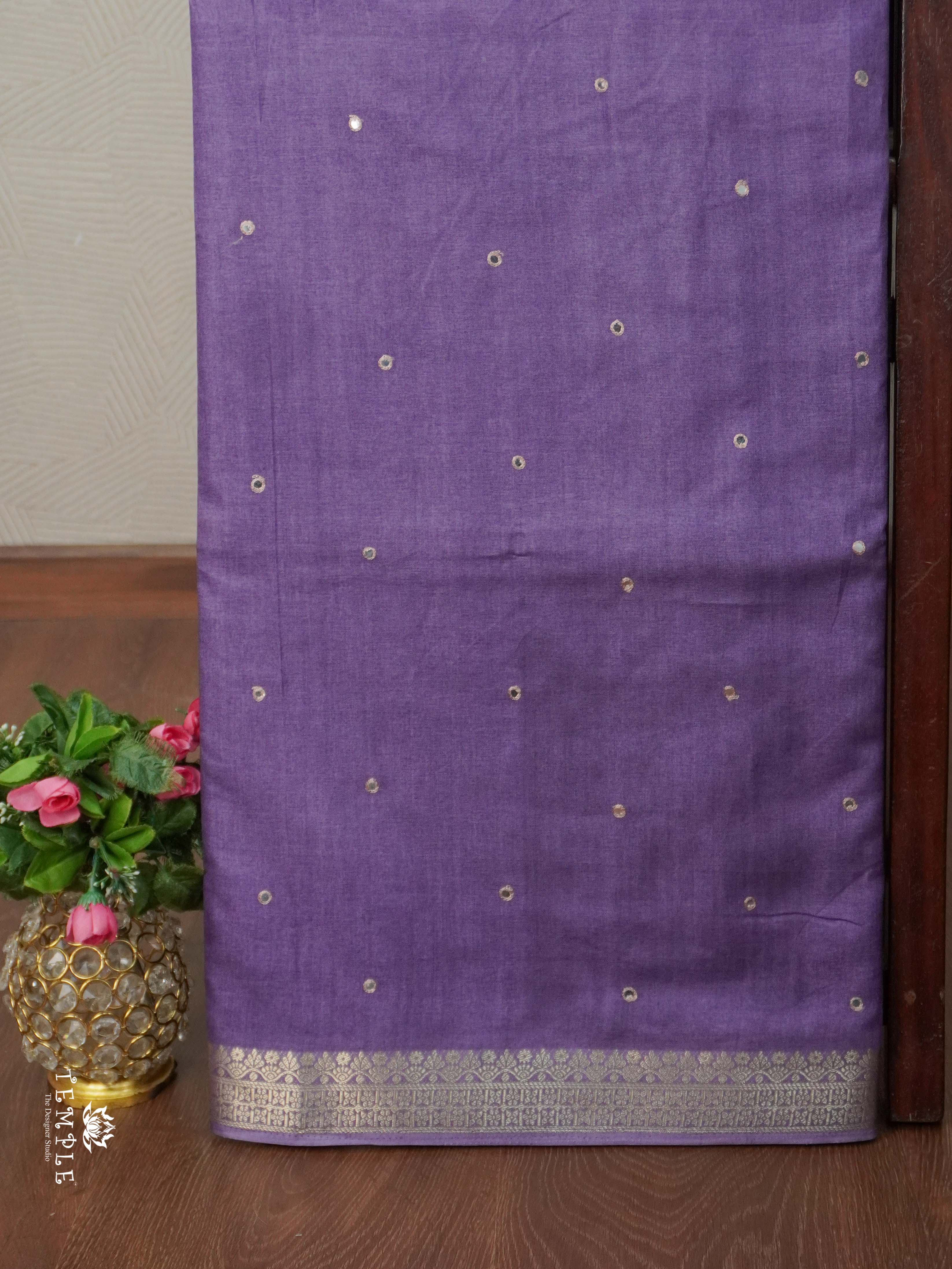 Fancy Mirror Work Saree | TTDS2665