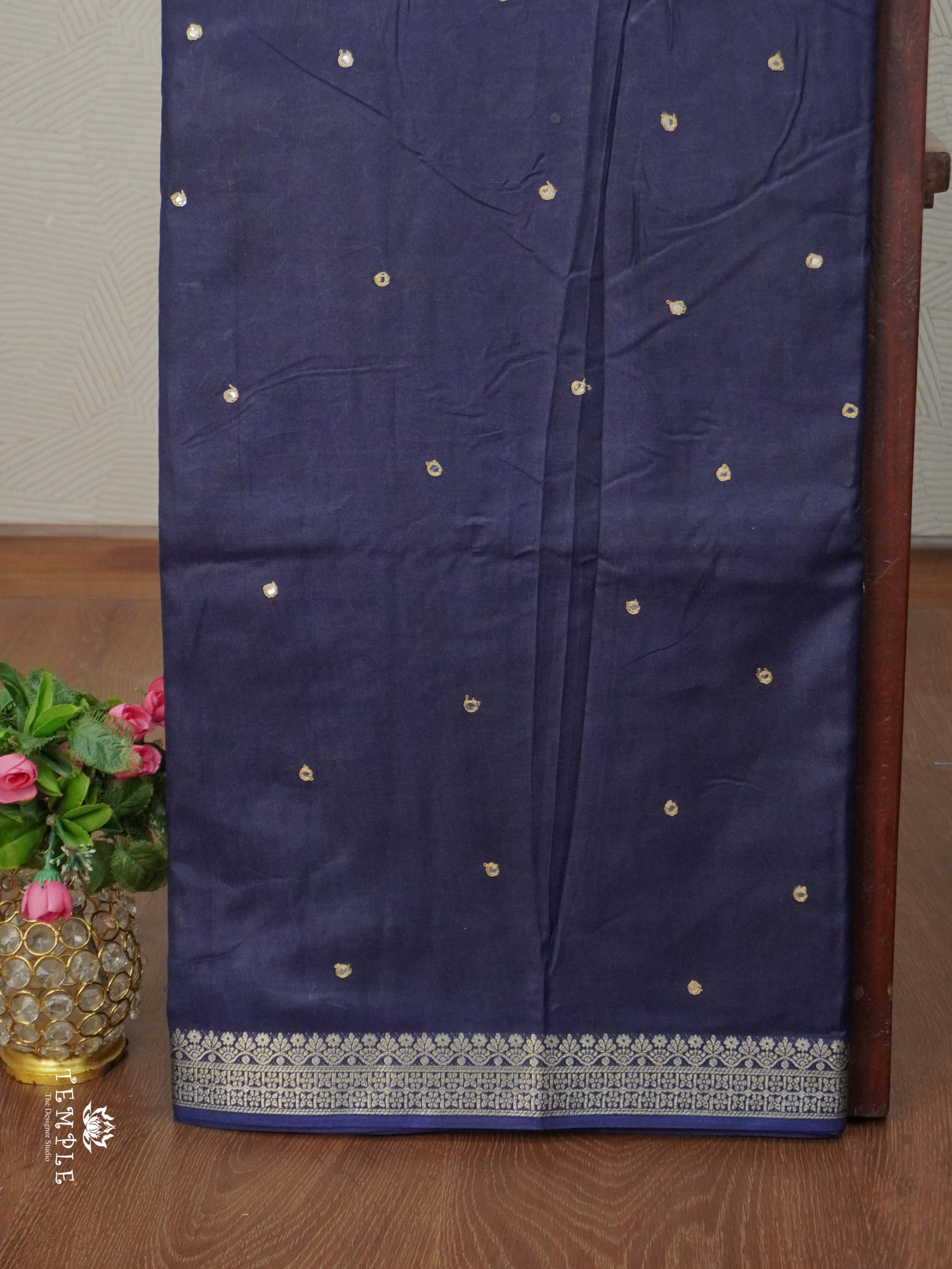 Fancy Mirror Work Saree | TTDS2665