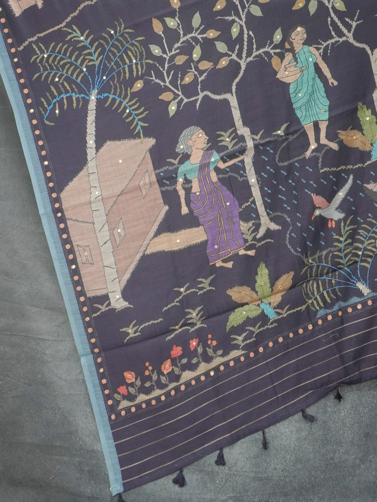 Chanderi Cotton Saree | TTDS3588
