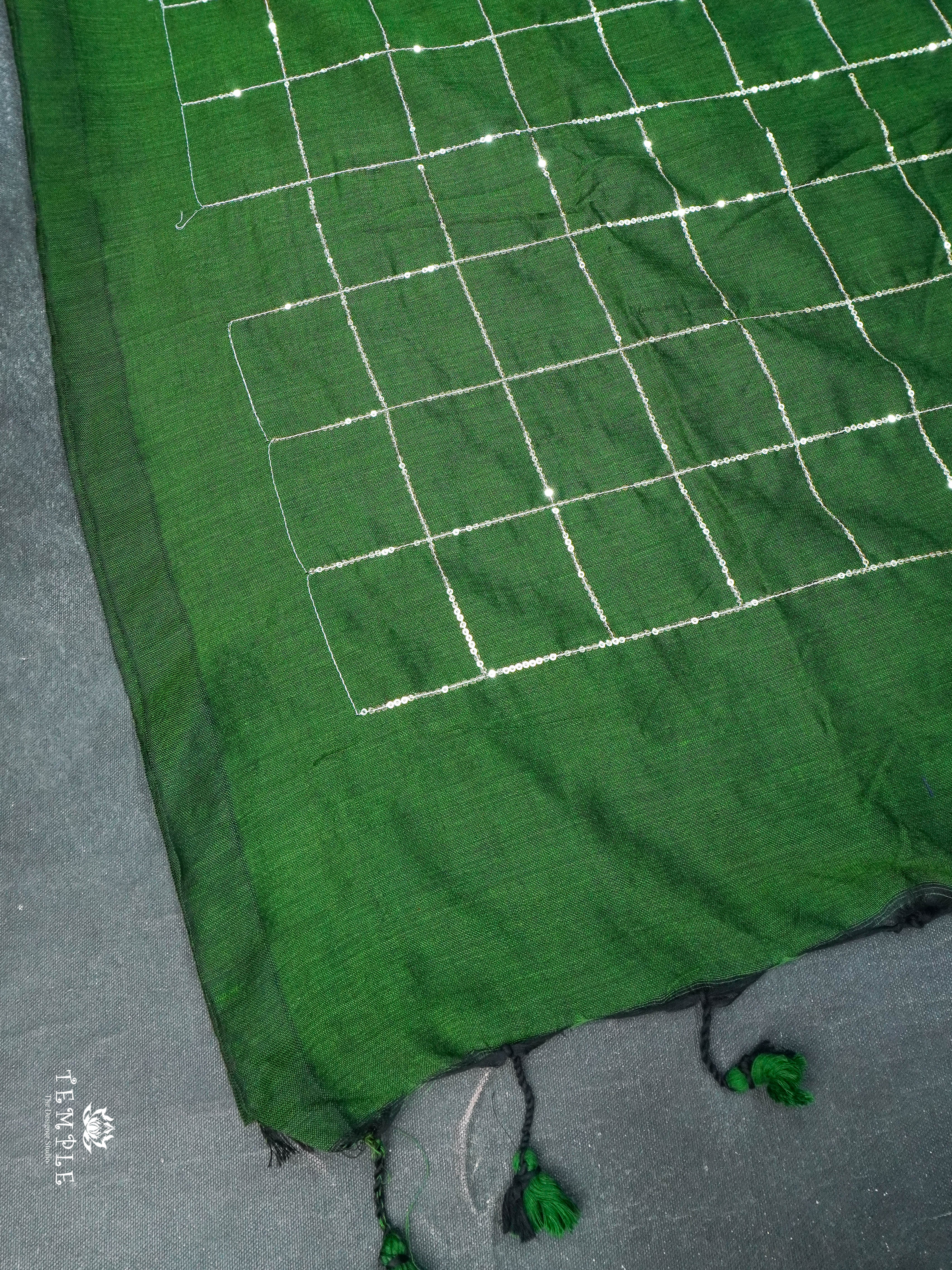 Mul Cotton Saree With Checked Pattern | TTDS1685