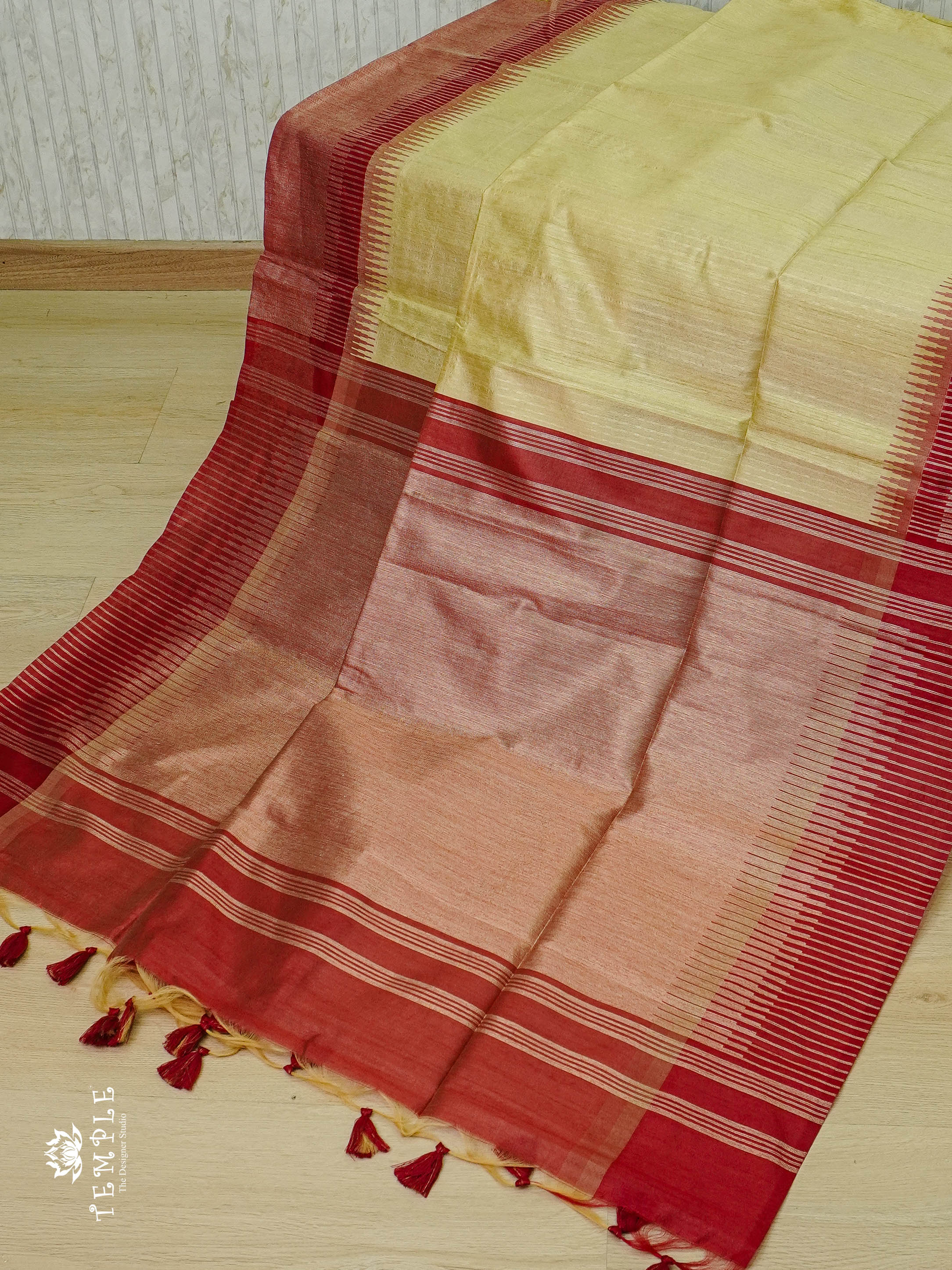 Semi Raw Silk Saree  | TTDS605