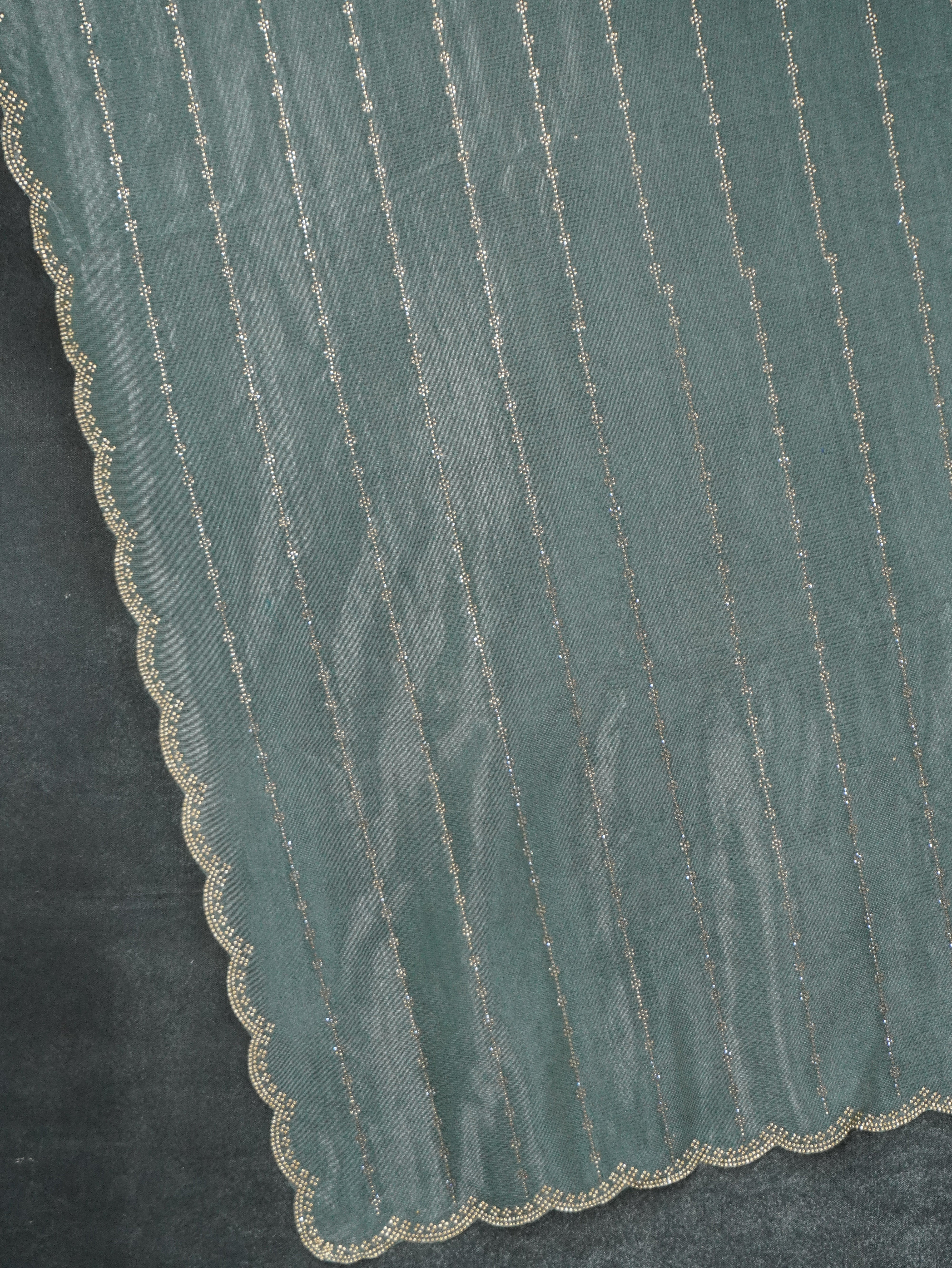 Designer Saree With Stone Work | TTDS3156