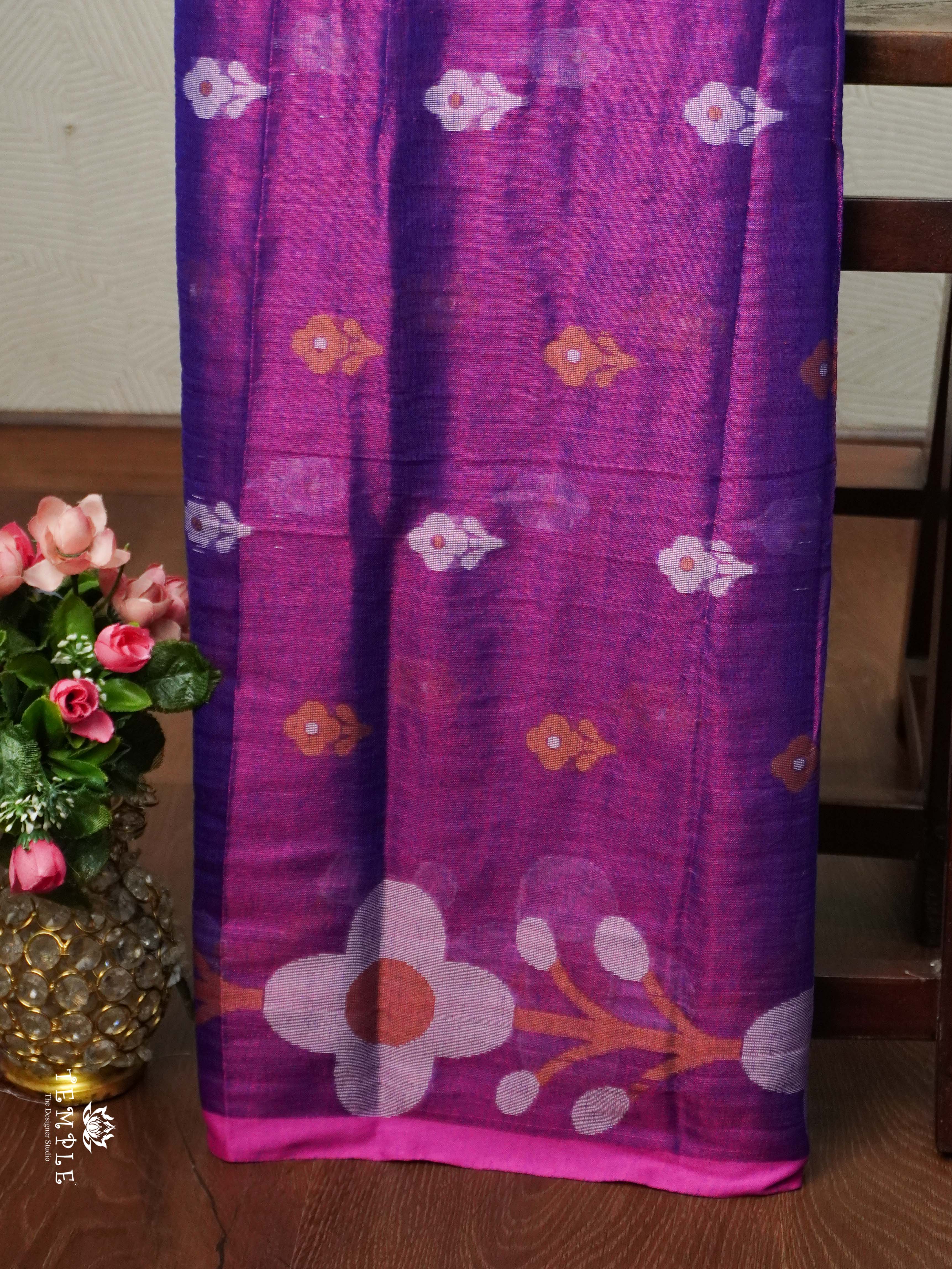Thread Woven Linen Tissue Saree | TTDS2160