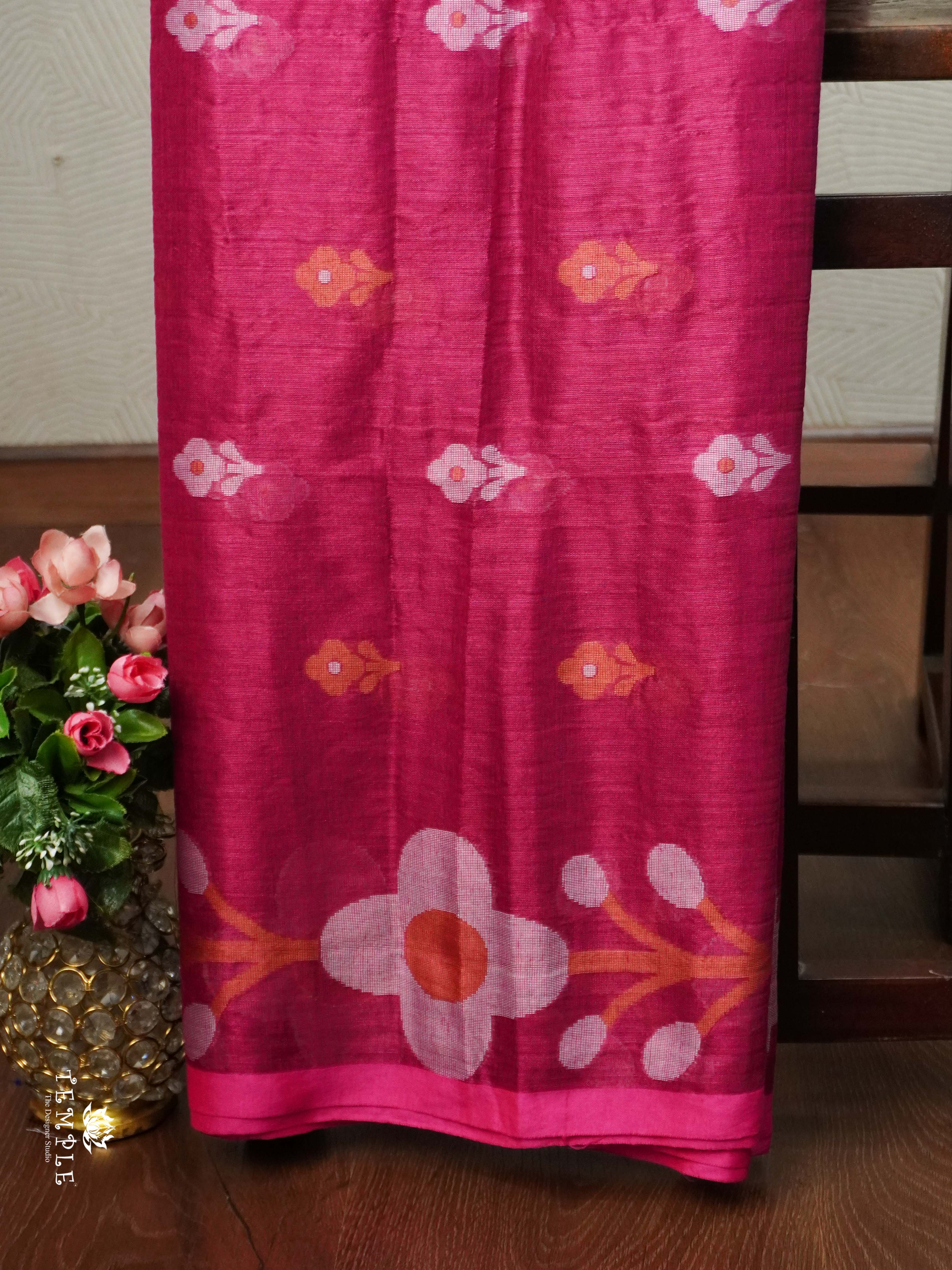 Thread Woven Linen Tissue Saree | TTDS2160