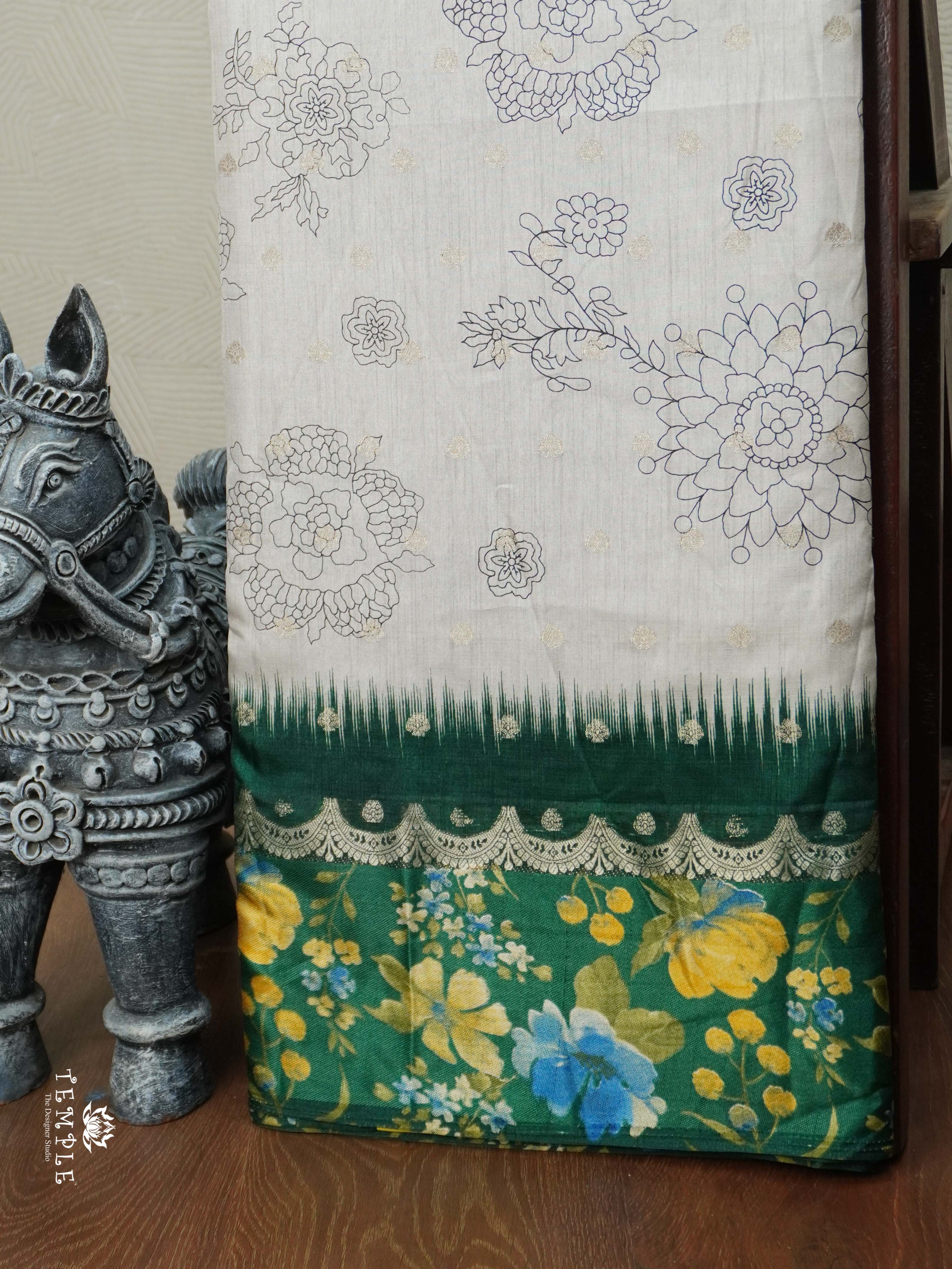 Pencil Art Printed Saree | TTDS2740