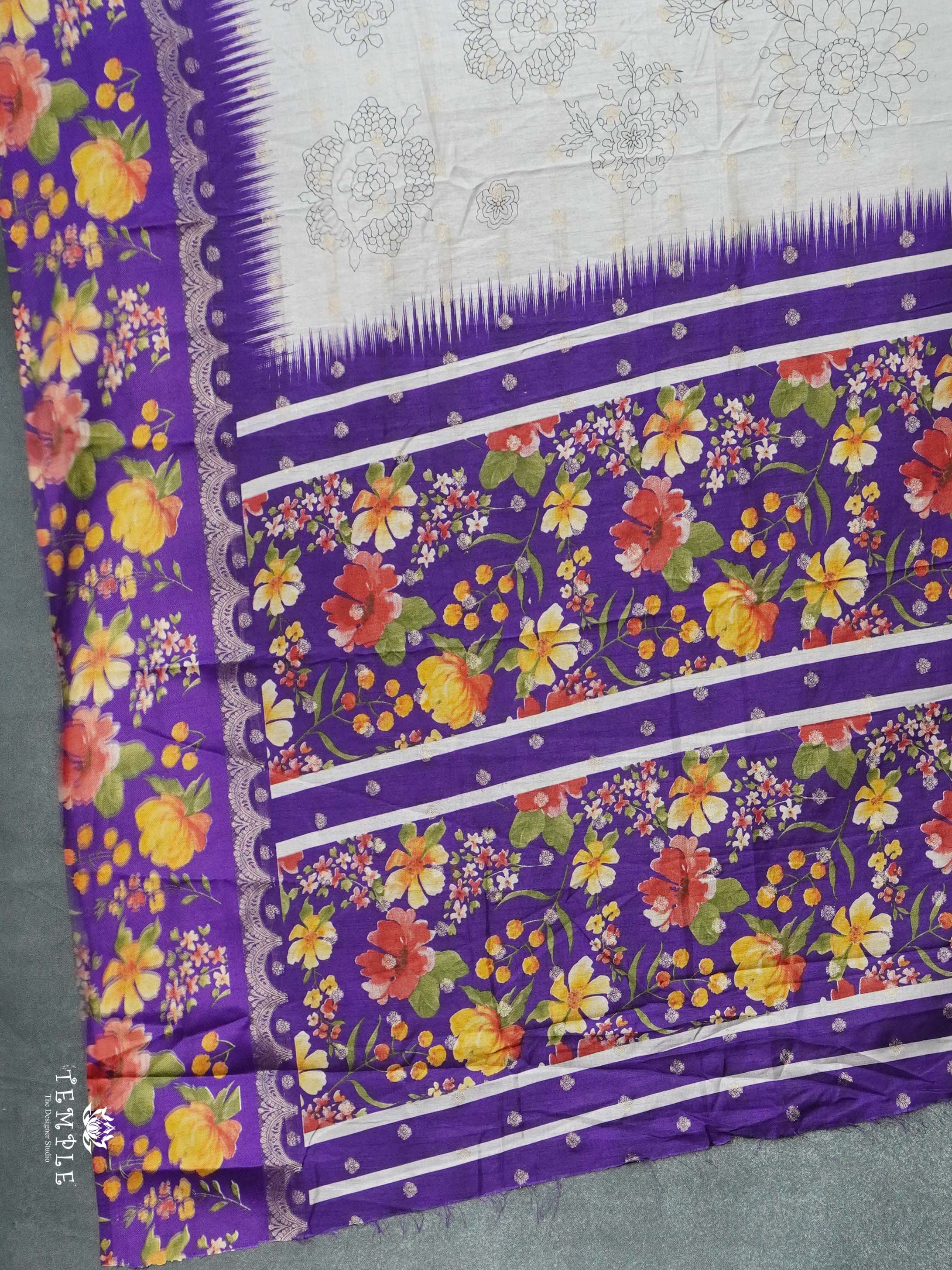 Pencil Art Printed Saree | TTDS2740