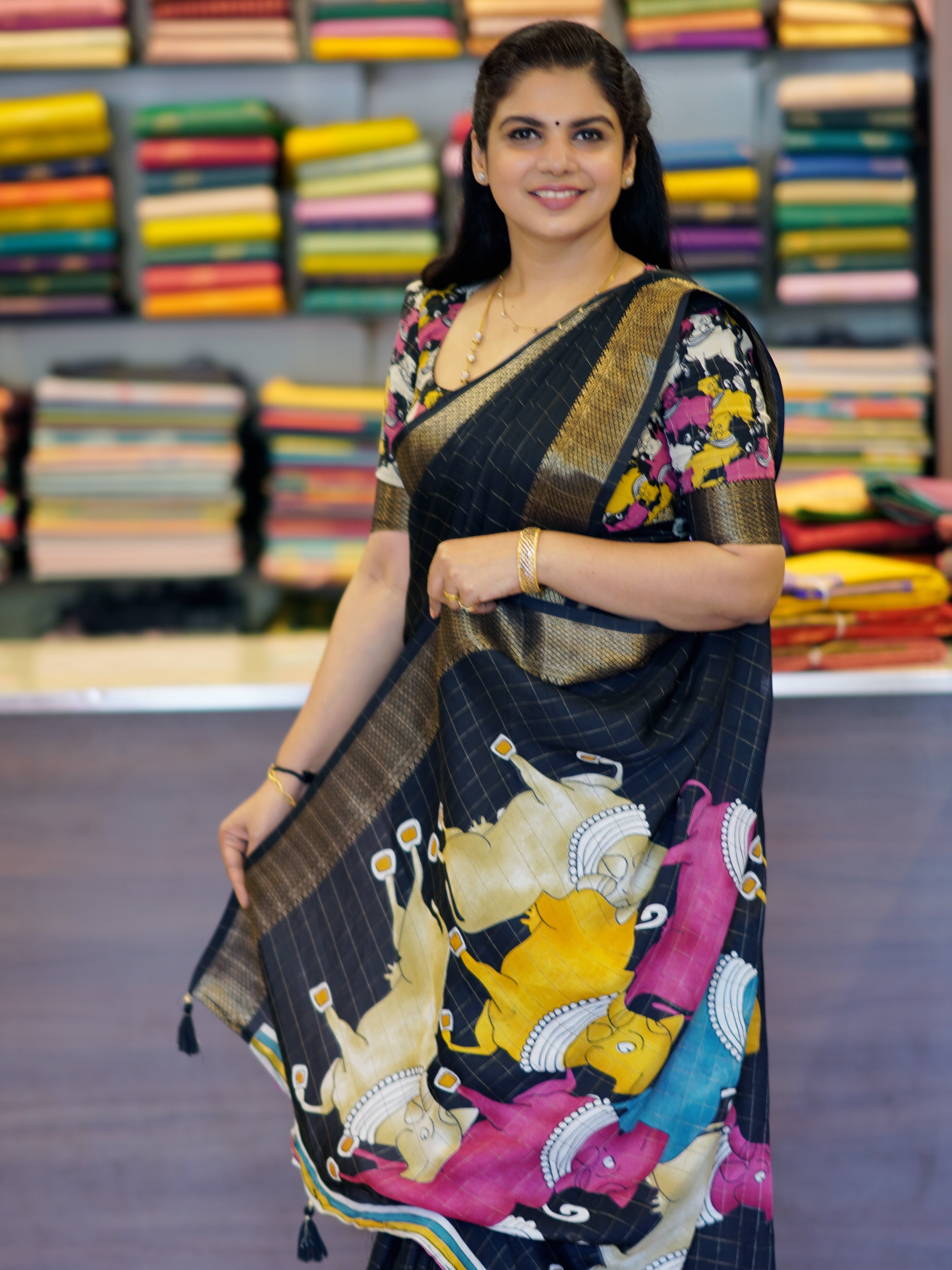 Crush Mysore Crepe Silk  Saree | TTDS1624 | PRE BOOKING