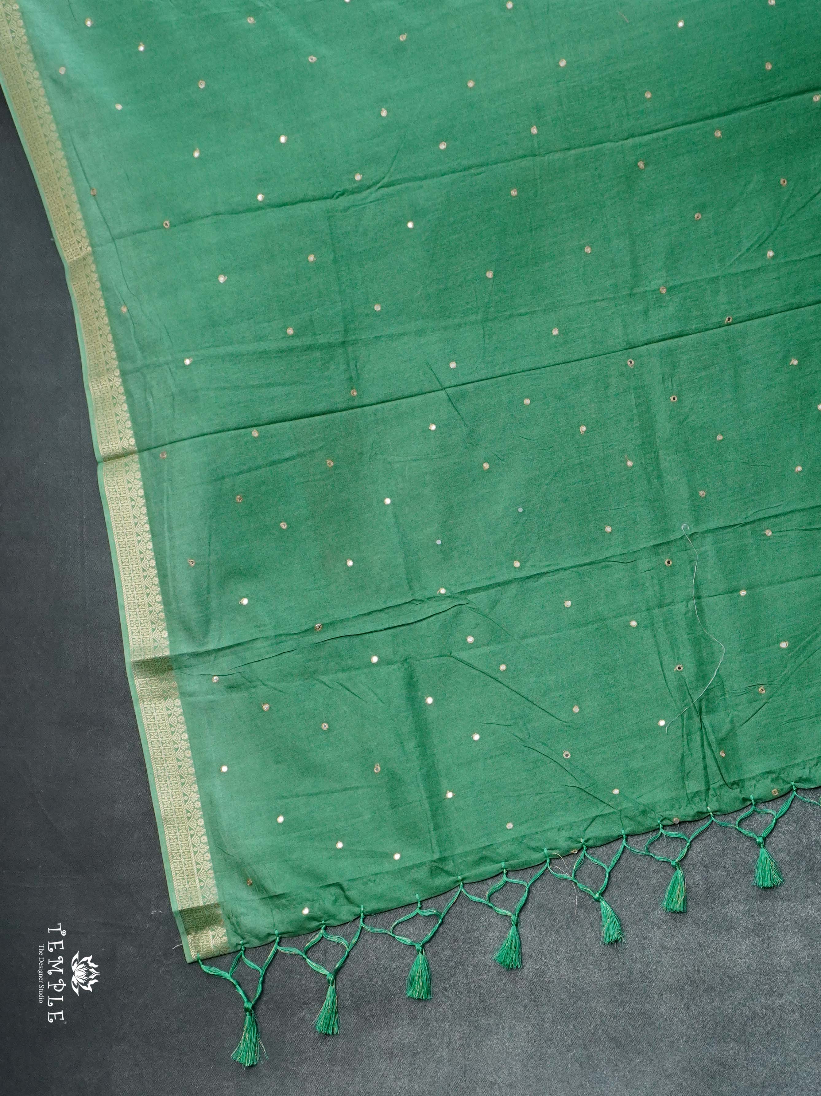 Fancy Mirror Work Saree | TTDS2665