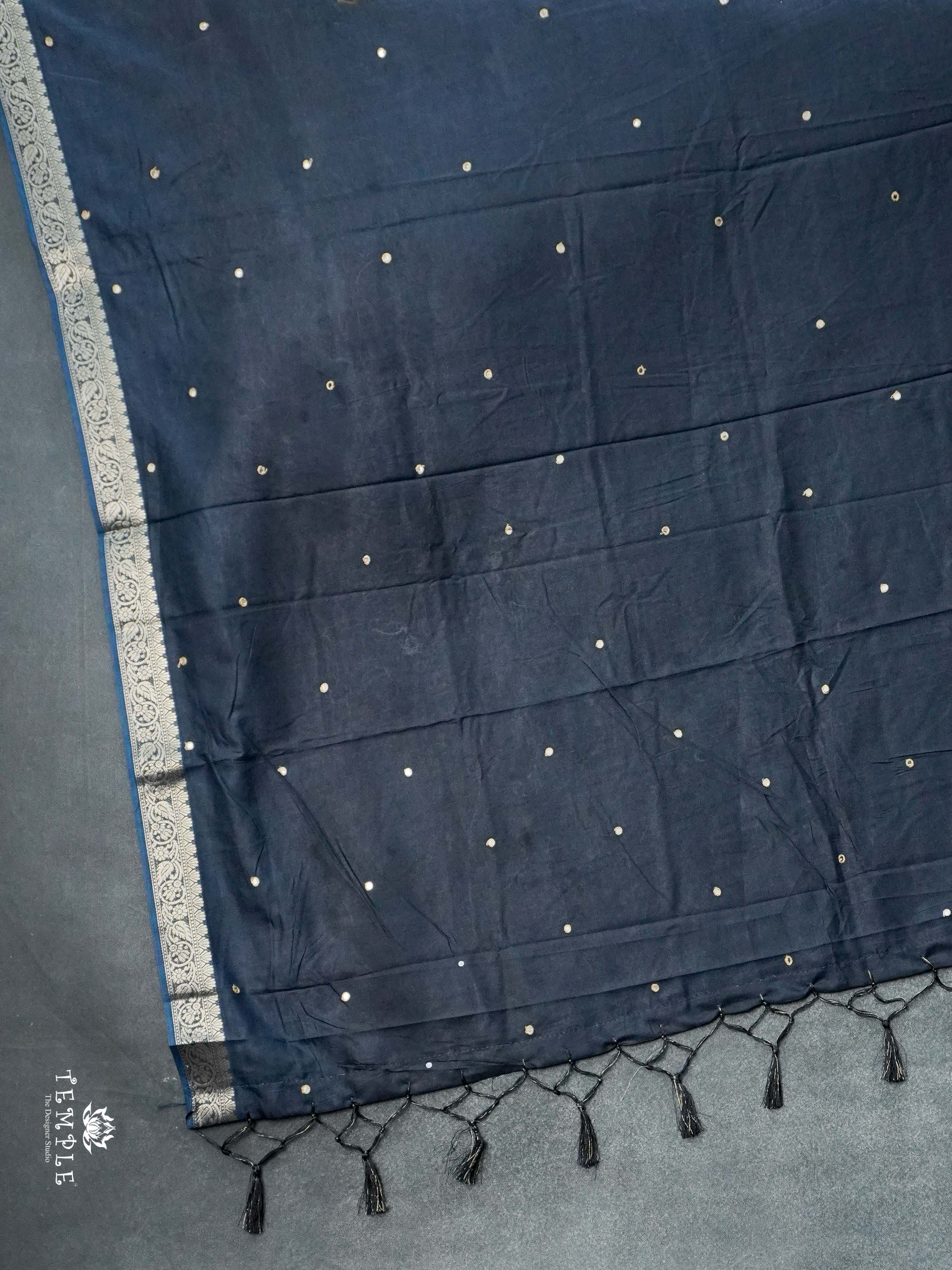 Fancy Mirror Work Saree | TTDS2665