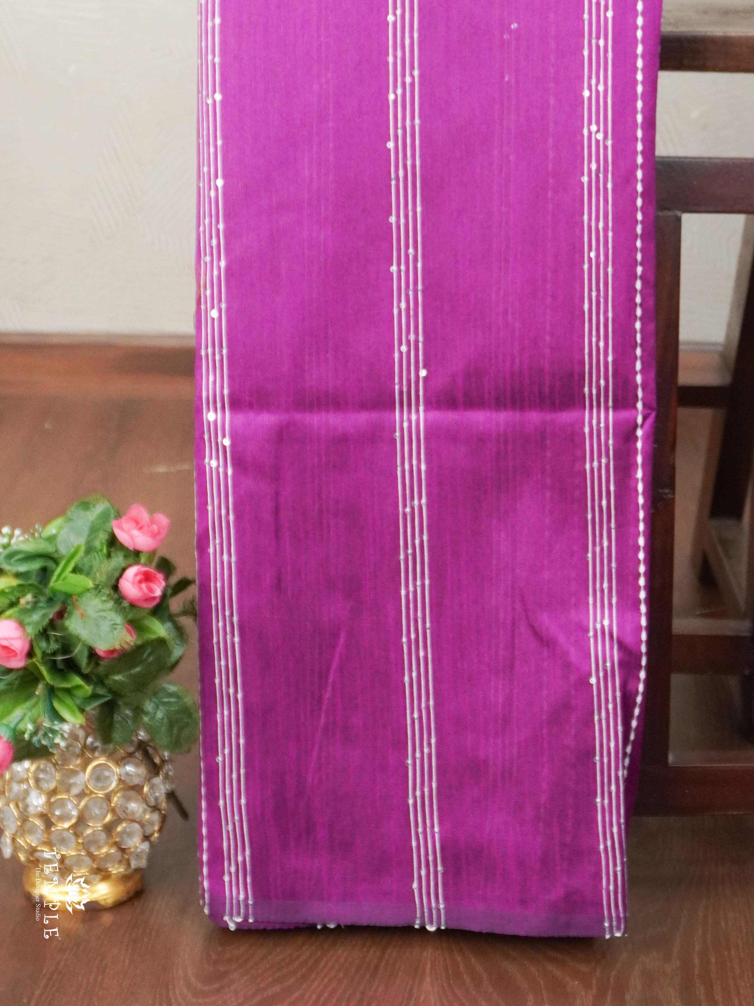 Raw Silk Saree with sequins Work | TTDS2100