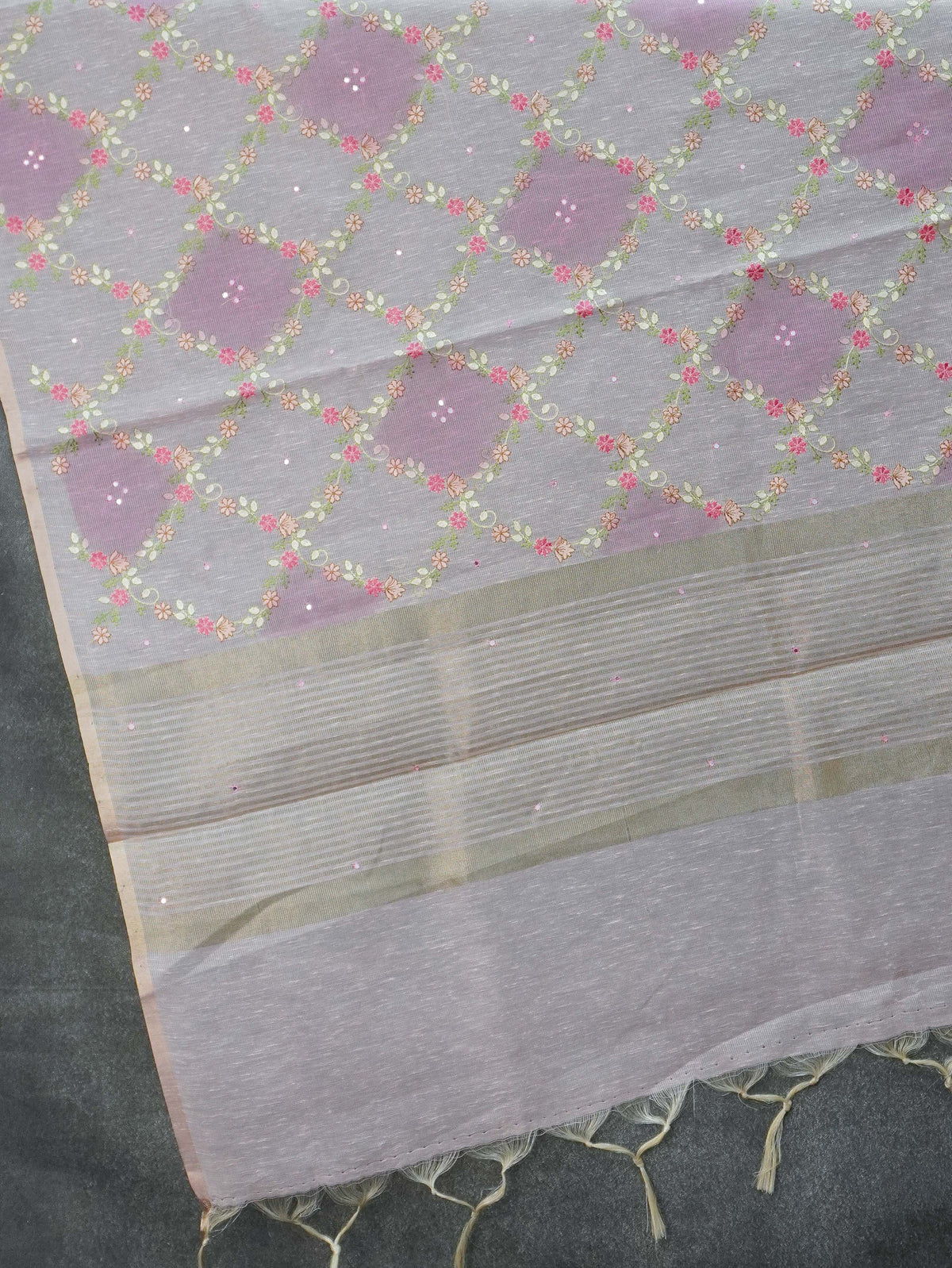 Kota Cotton Saree With Embroidery Work | TTDS3589