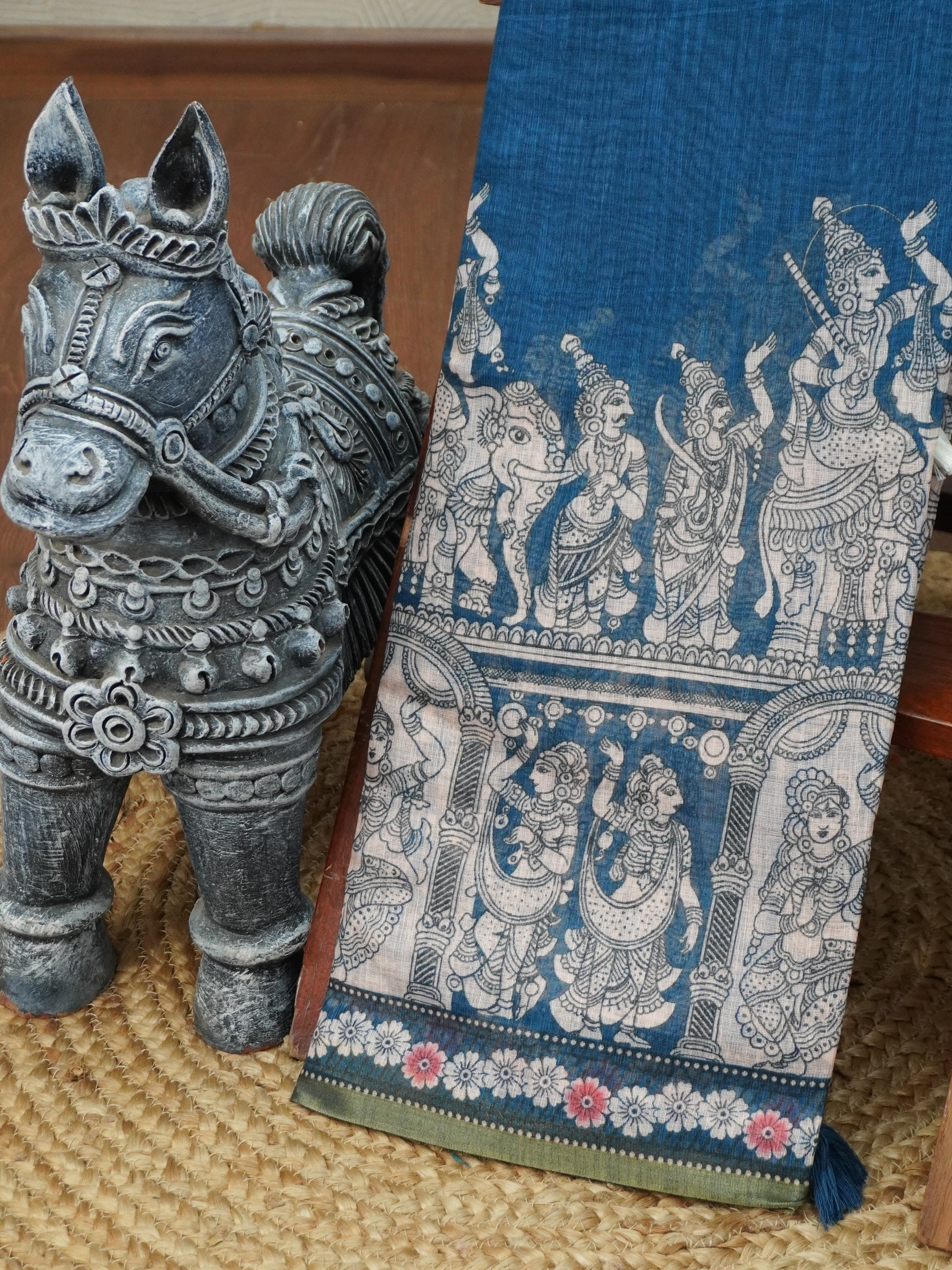 Linen Cotton Saree | TTDS3163