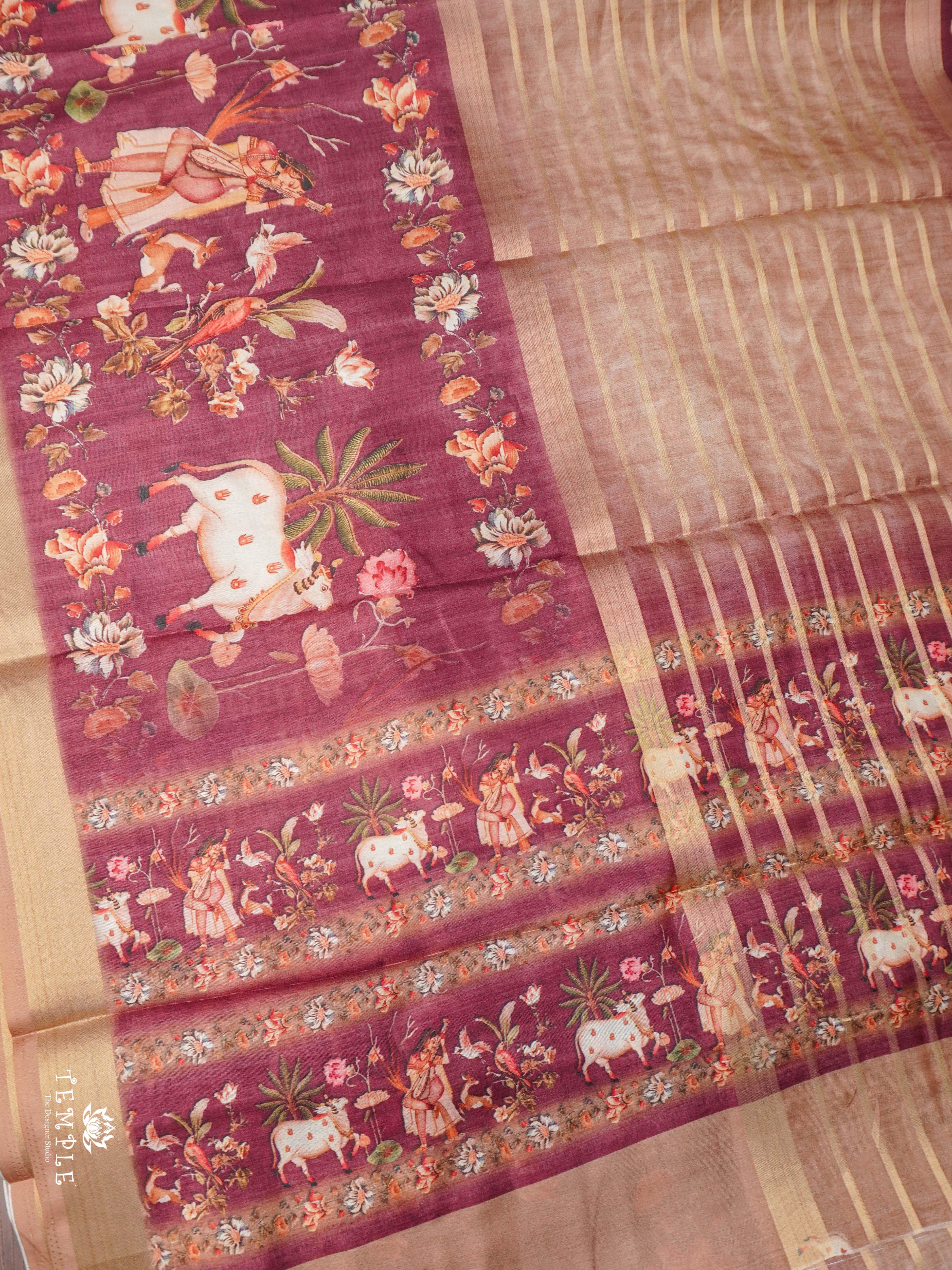 Printed Art Silk saree | TTDS2246