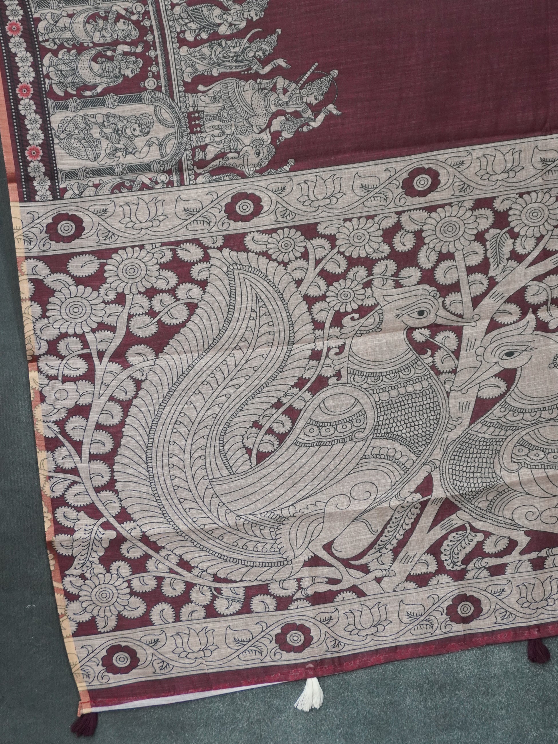 Linen Cotton Saree | TTDS3163